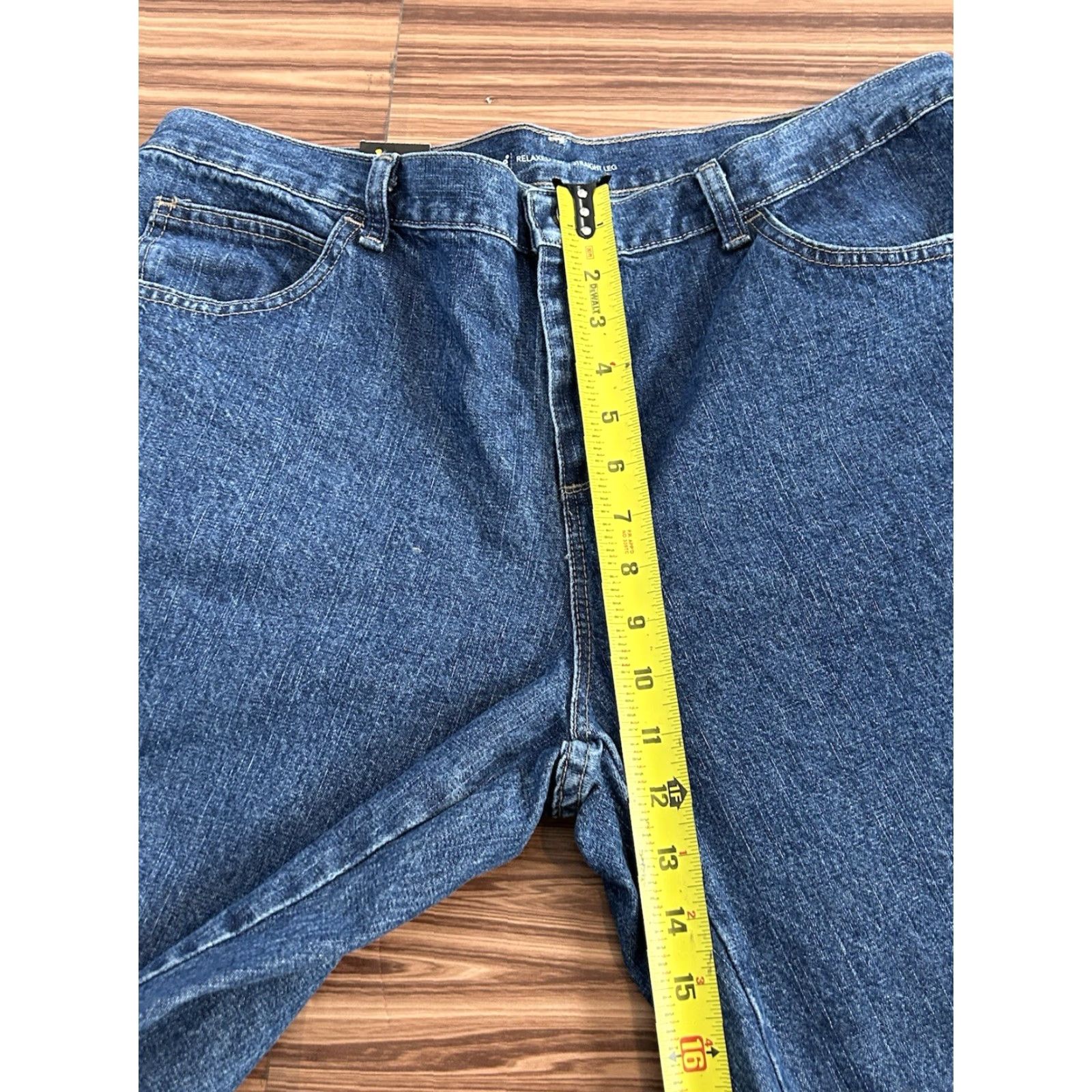 Lee NWT Lee Livia Denim Jeans Relaxed Fit Straight Size 16 Wide Petite Blue Women Jeans Solid 16 Petite Size 38" / US 16 / IT 52 - 4 Thumbnail