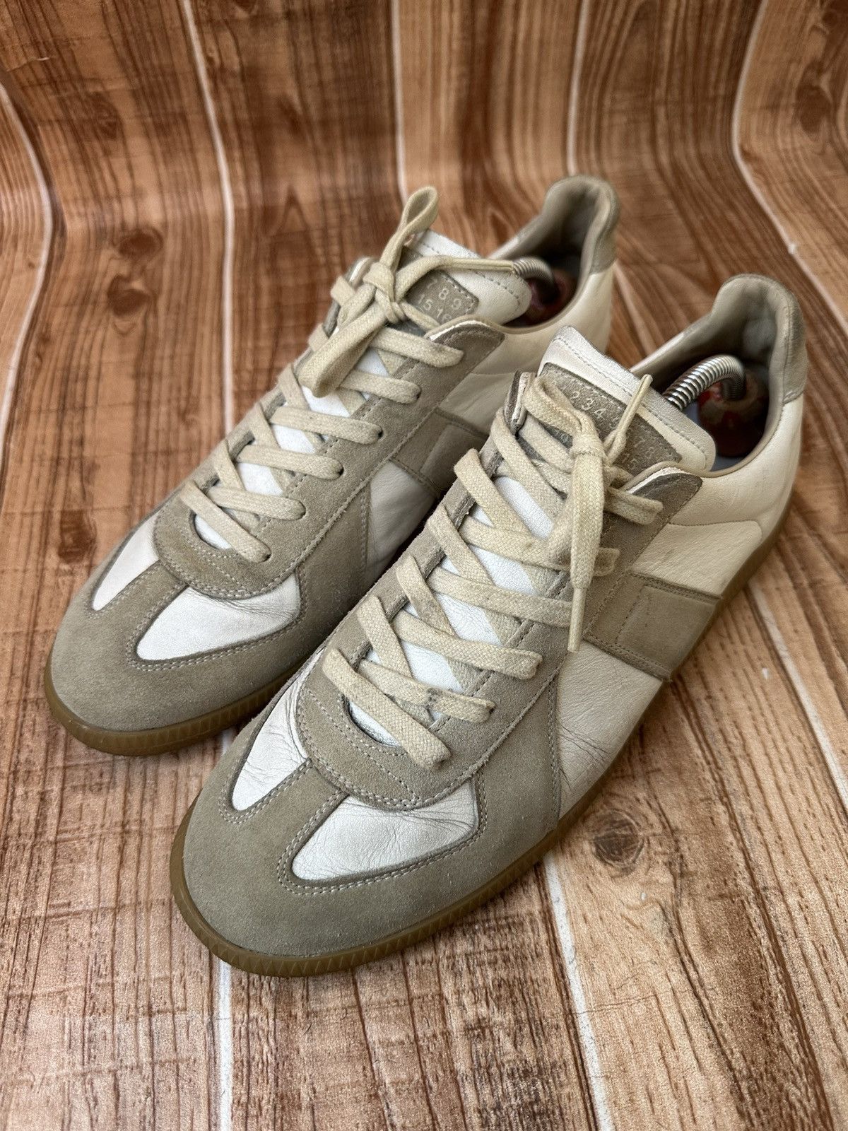 Maison Margiela Maison Margiela REPLICA GAT Gray/White Lowtop Sneaks Size US 9 / EU 42 - 4 Thumbnail