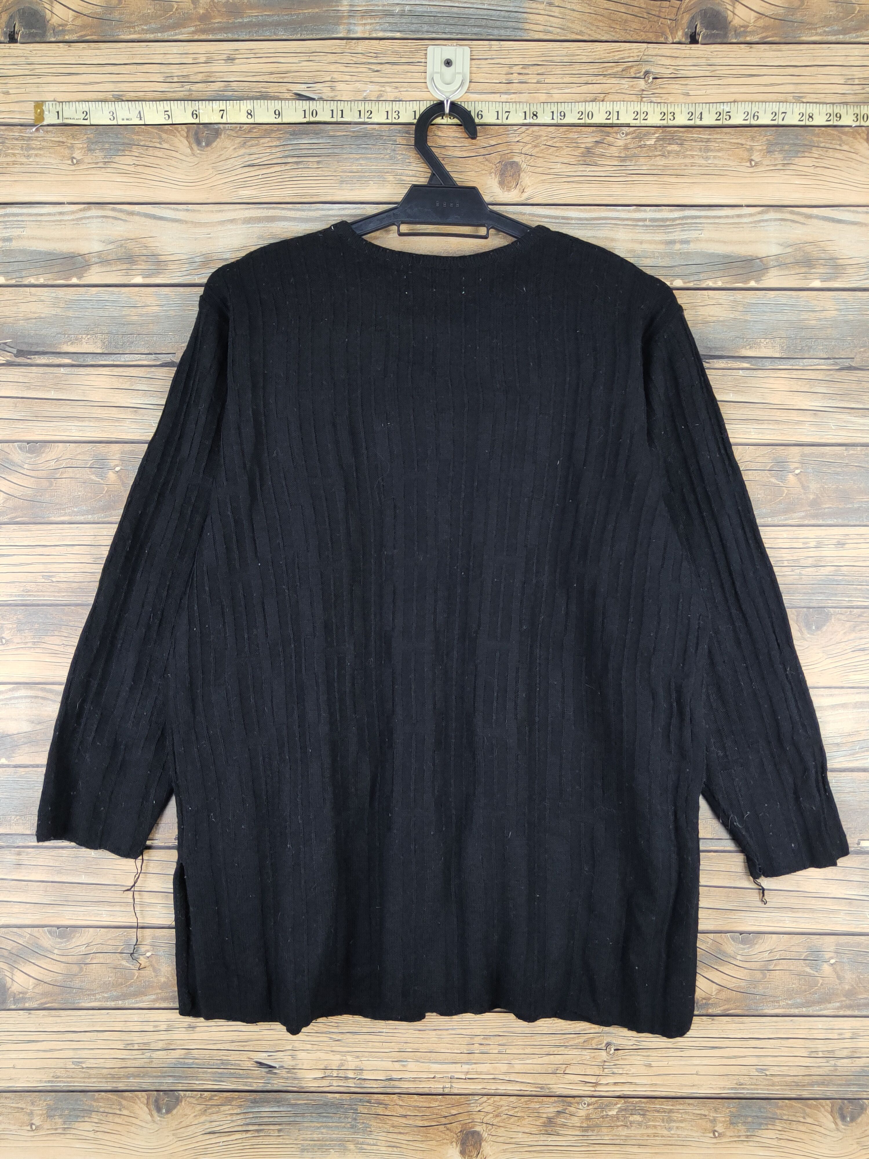 Homespun Knitwear Eden Black Knitwear Long Sleeve #W1338 Size M / US 6-8 / IT 42-44 - 7 Thumbnail