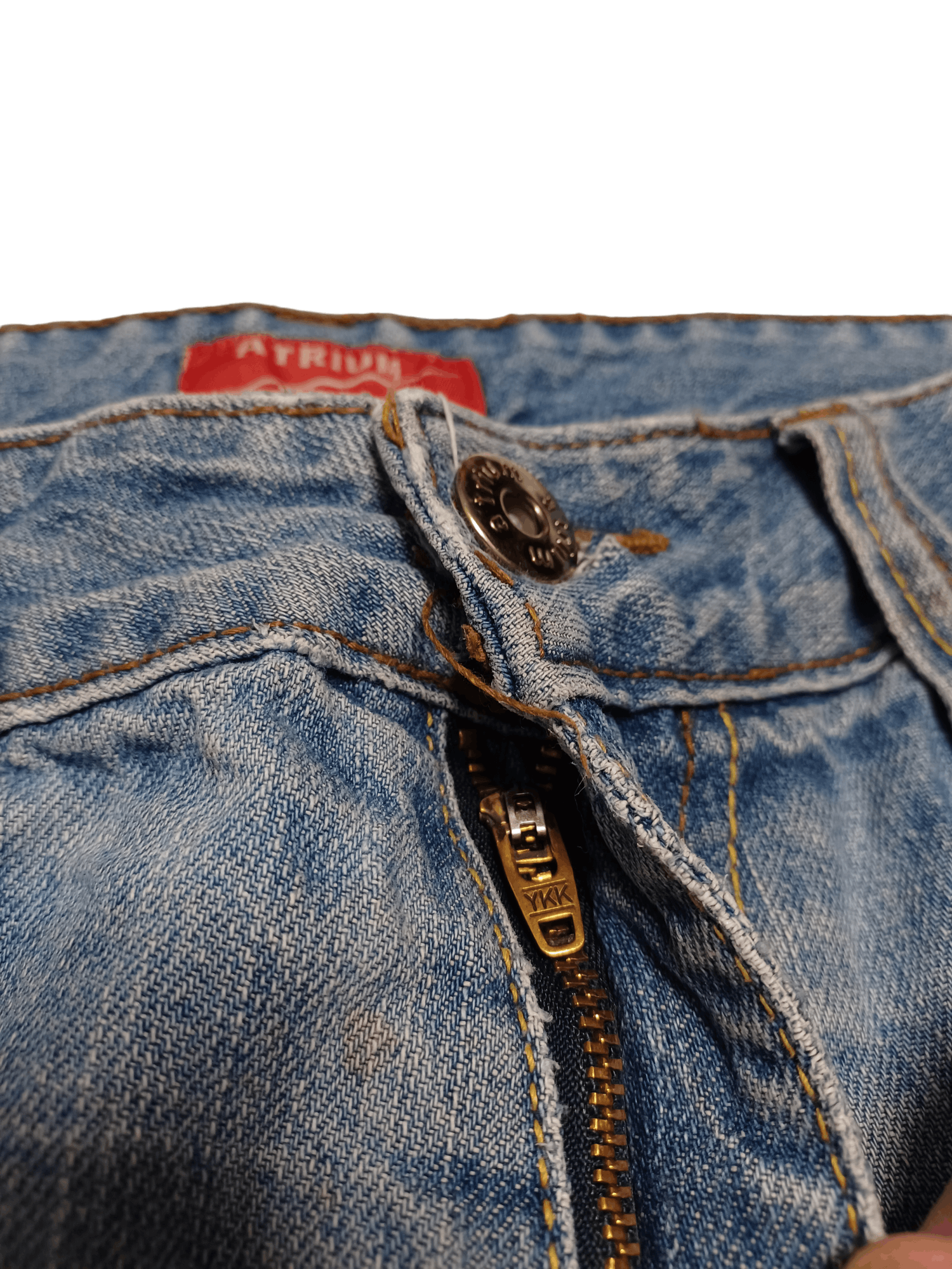 Japanese Brand TOTAL DISTRESSED VINTAGE FADED WIDELEG JEANS VINTAGE Size US 32 / EU 48 - 6 Thumbnail