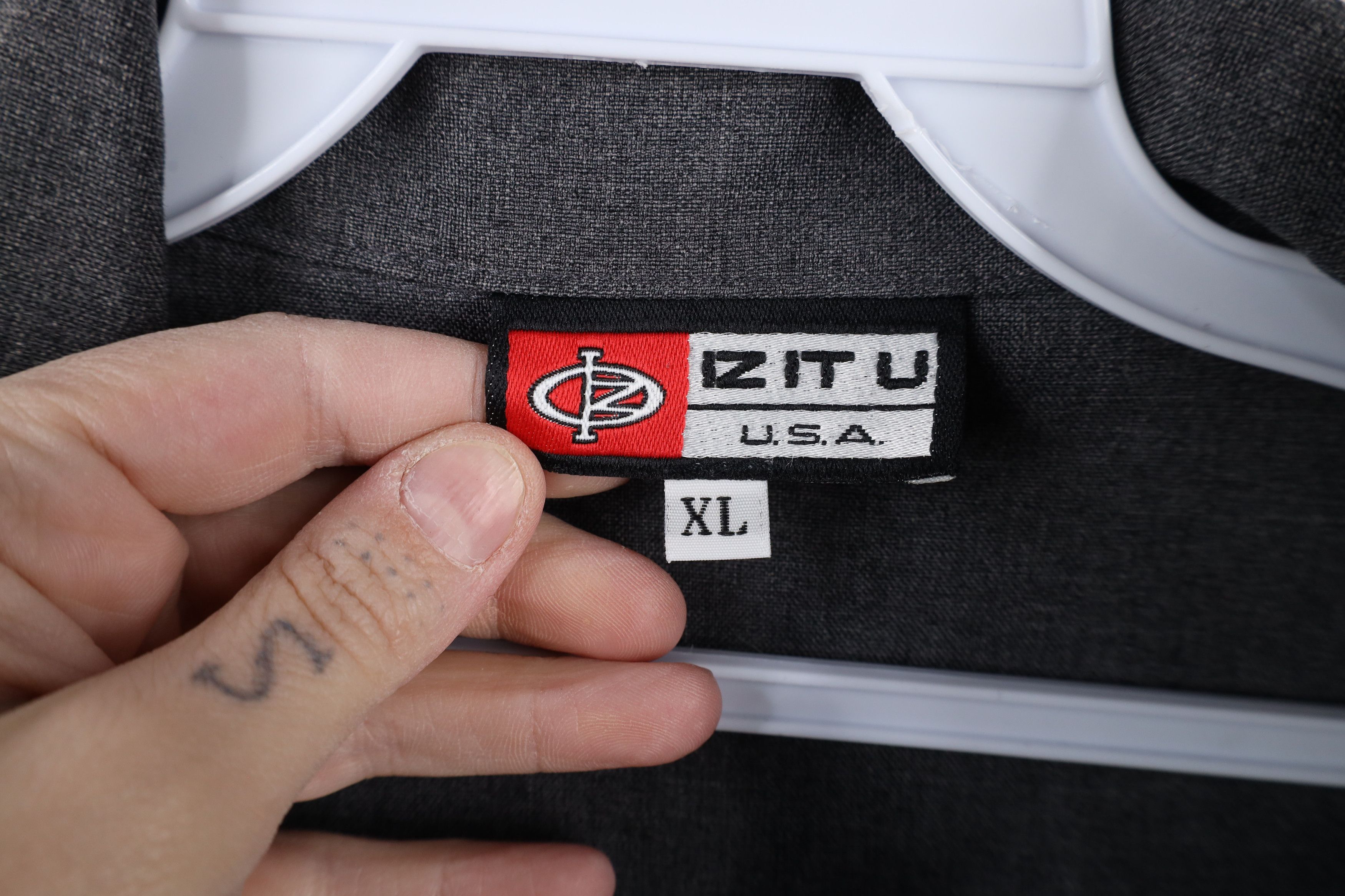 Vintage Vintage 90s Rockabilly Knit Short Sleeve Button Shirt USA Size US XL / EU 56 / 4 - 6 Thumbnail