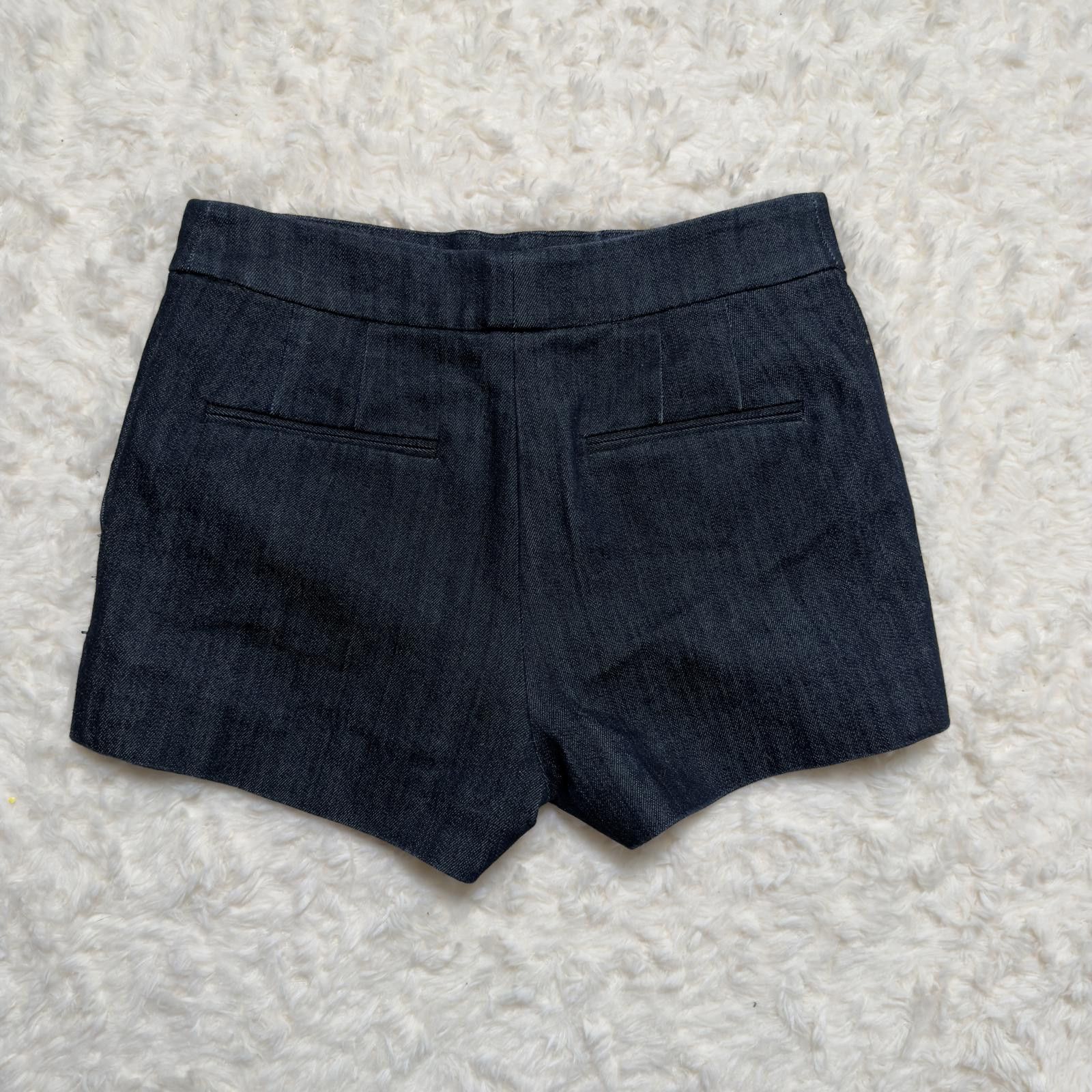 Michael Kors Michael Kors Rare Sample Indigo Tailored Denim Mini Shorts Size 28" / US 6 / IT 42 - 3 Thumbnail