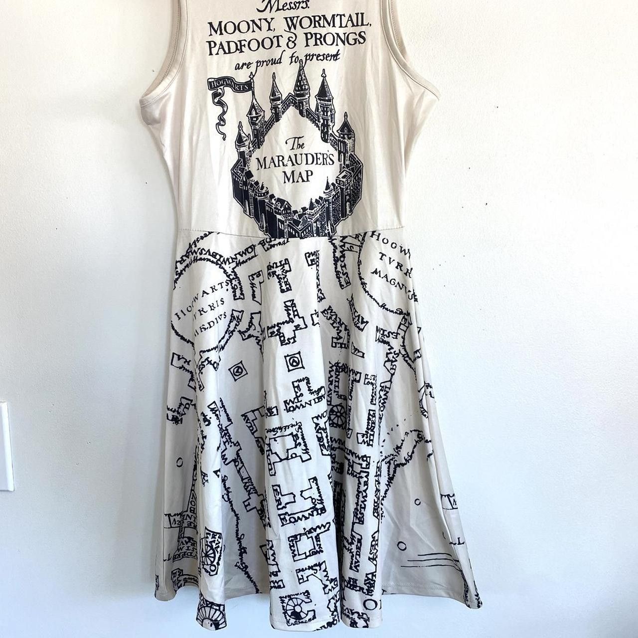 Other HARRY POTTER WOMENS SIZE XS CREAM BLACK MINI DRESS Size XS / US 0-2 / IT 36-38 - 4 Thumbnail