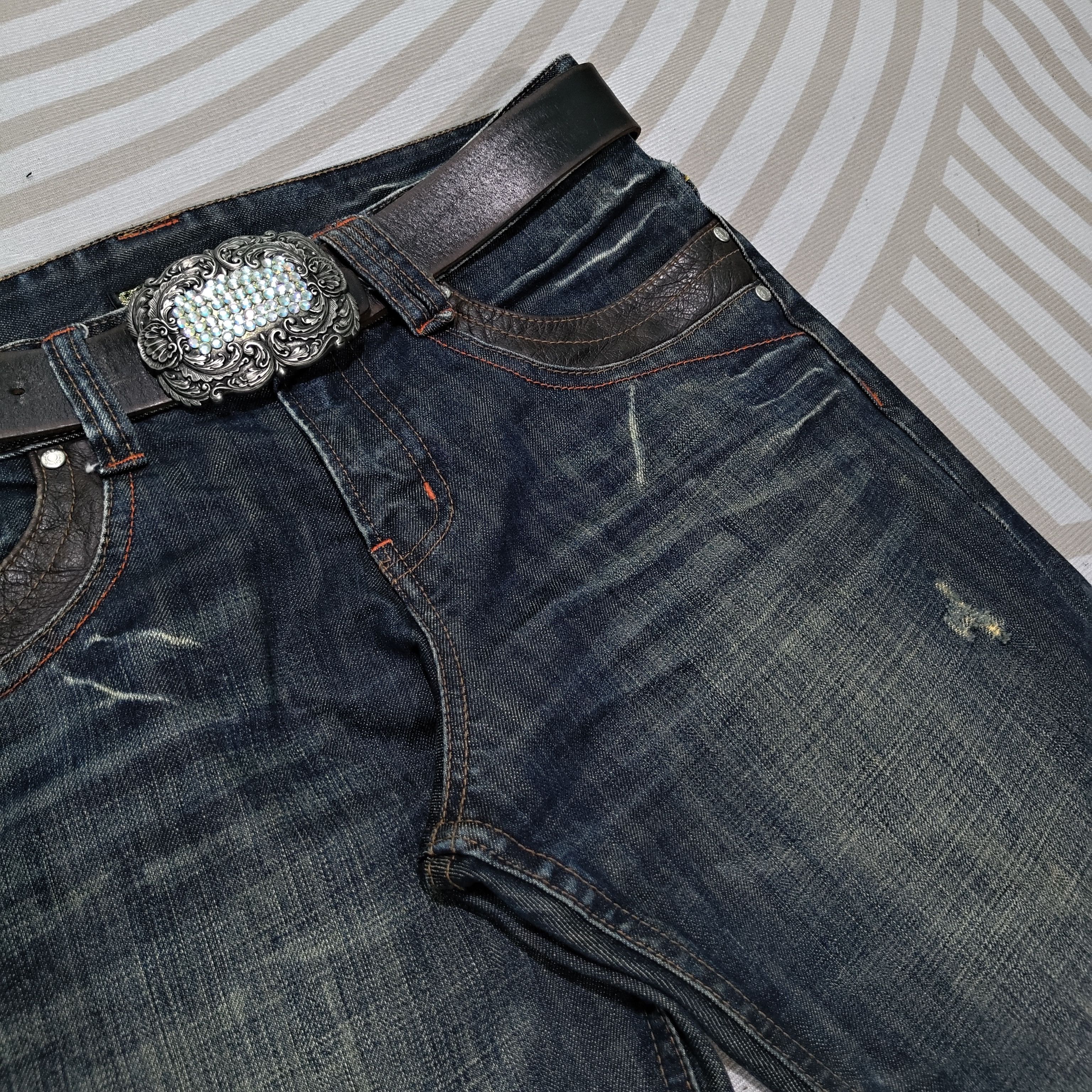 Art Comes First Japanese Brand Back Number Jeans Size US 32 / EU 48 - 7 Thumbnail