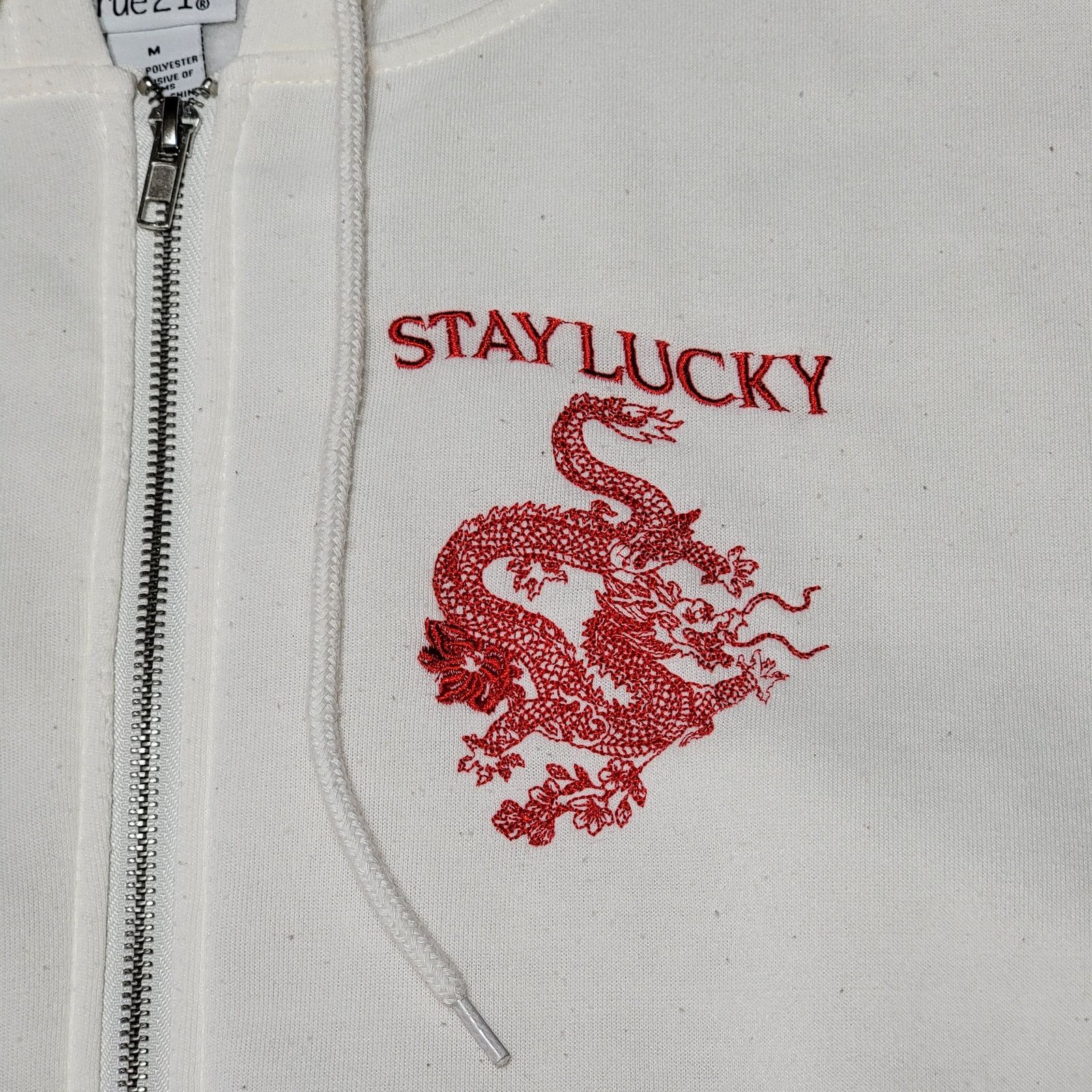 rue21 Rue 21 Unisex Hooded Full Zip Jacket Oriental Dragon -Medium Size US M / EU 48-50 / 2 - 3 Thumbnail