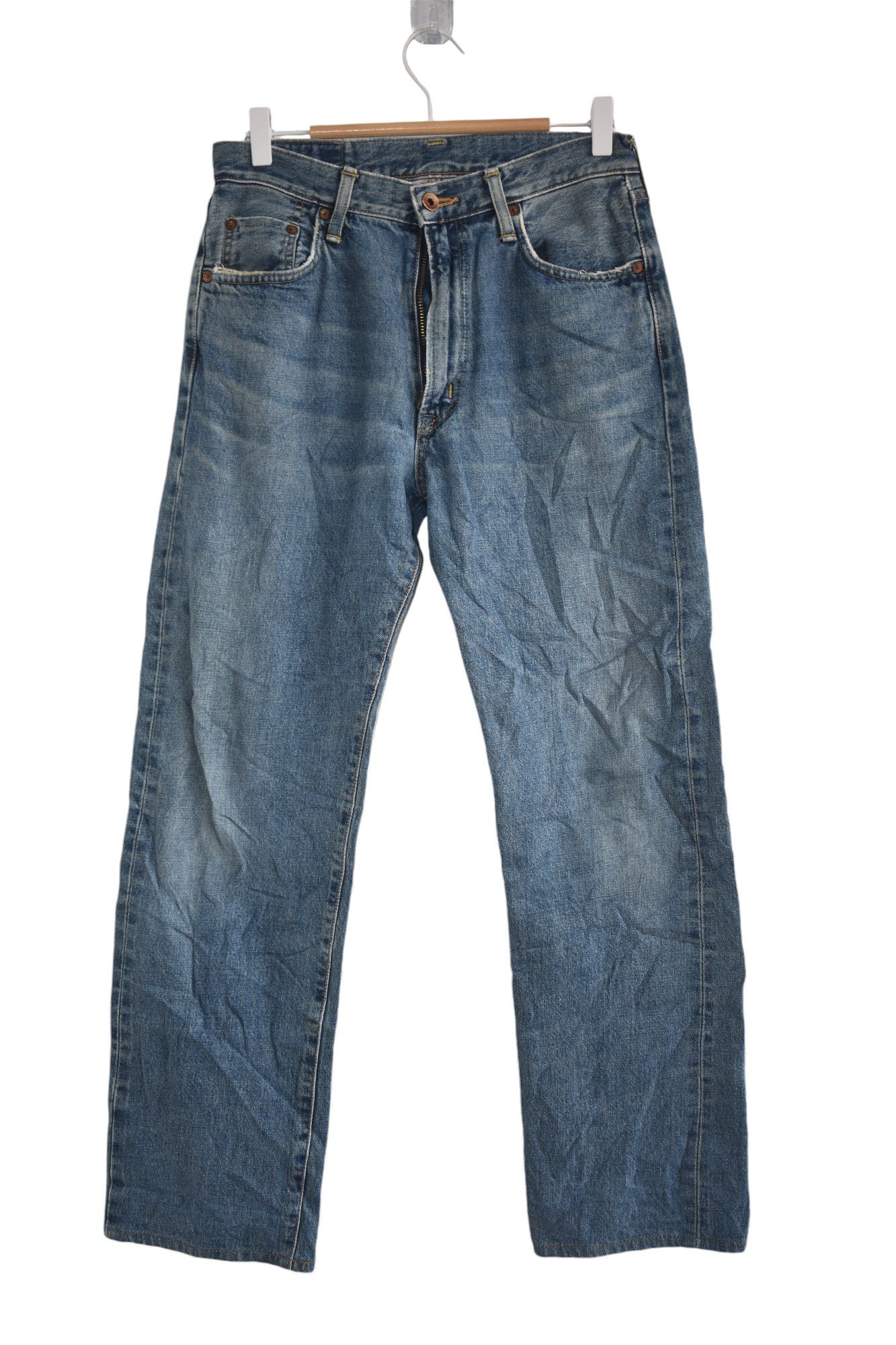 Edwin × Vintage Rare Faded 🔥 Edwin 505XX Selvedge W29 Size US 29 - 1 Thumbnail