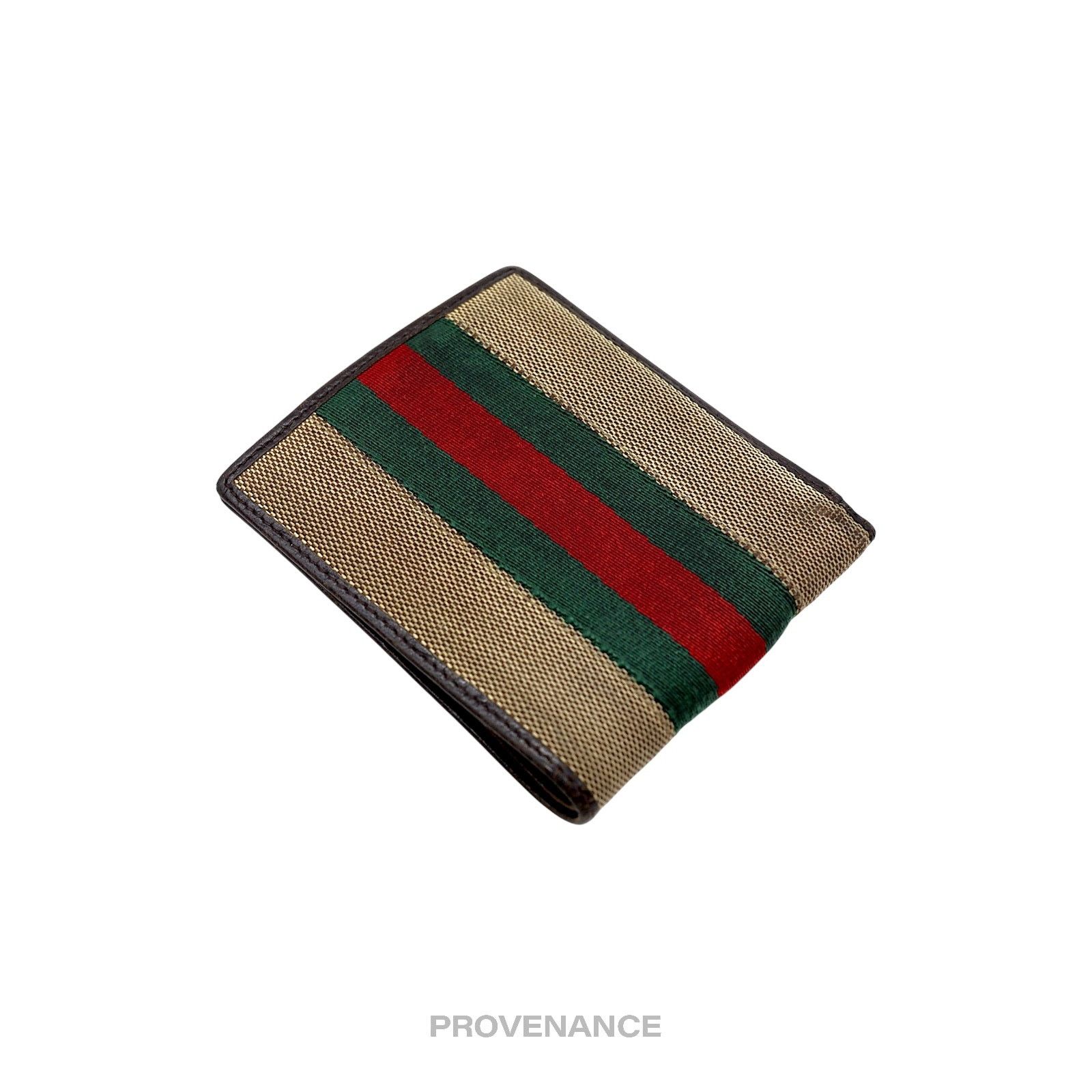 Gucci 🔴 Gucci Bifold Wallet - Raffia with Web Size ONE SIZE - 4 Thumbnail