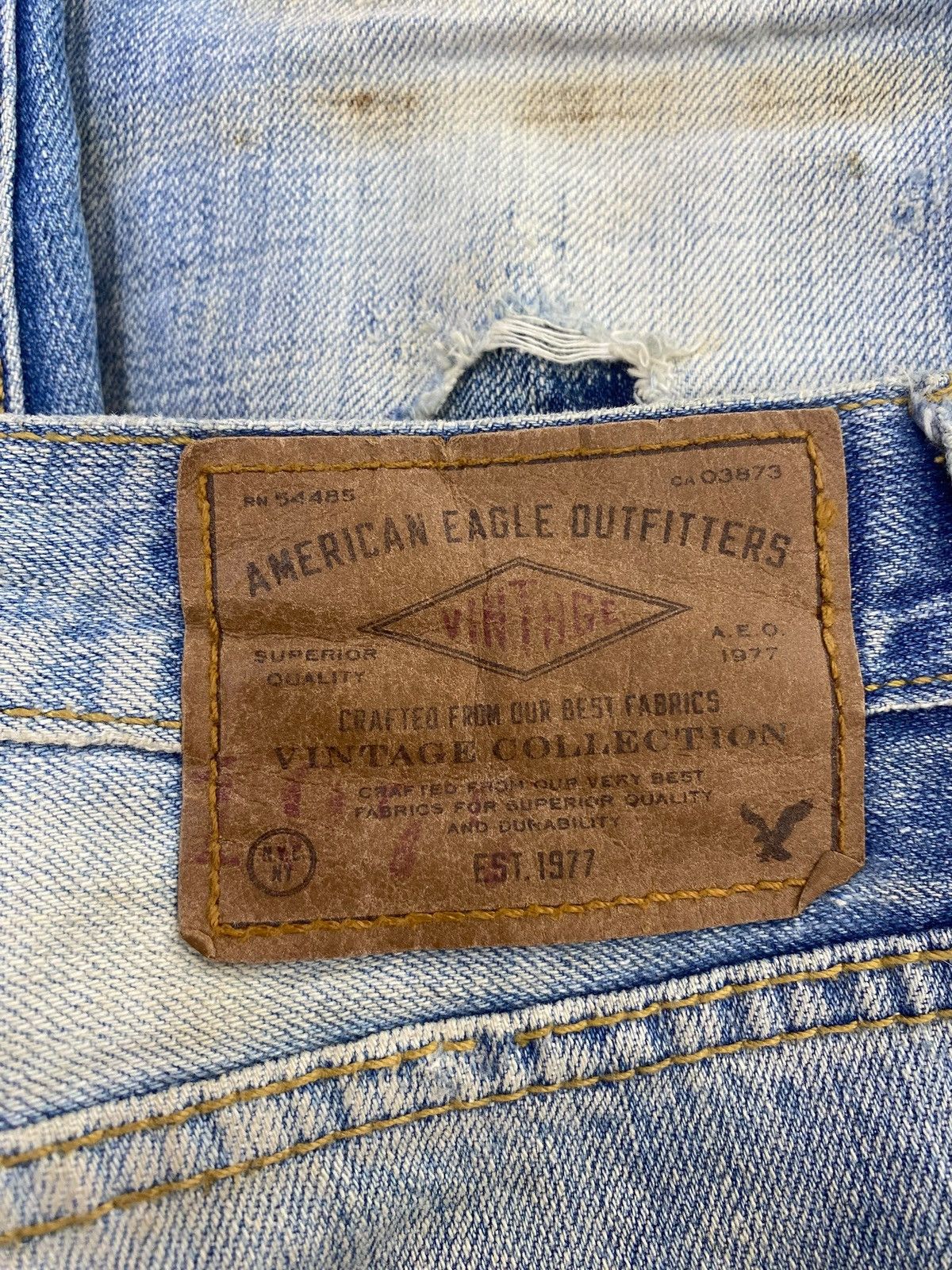 American Eagle Outfitters American Eagle Outfitters Ripped Patchwork Style Loose Jeans Size US 34 / EU 50 - 9 Thumbnail