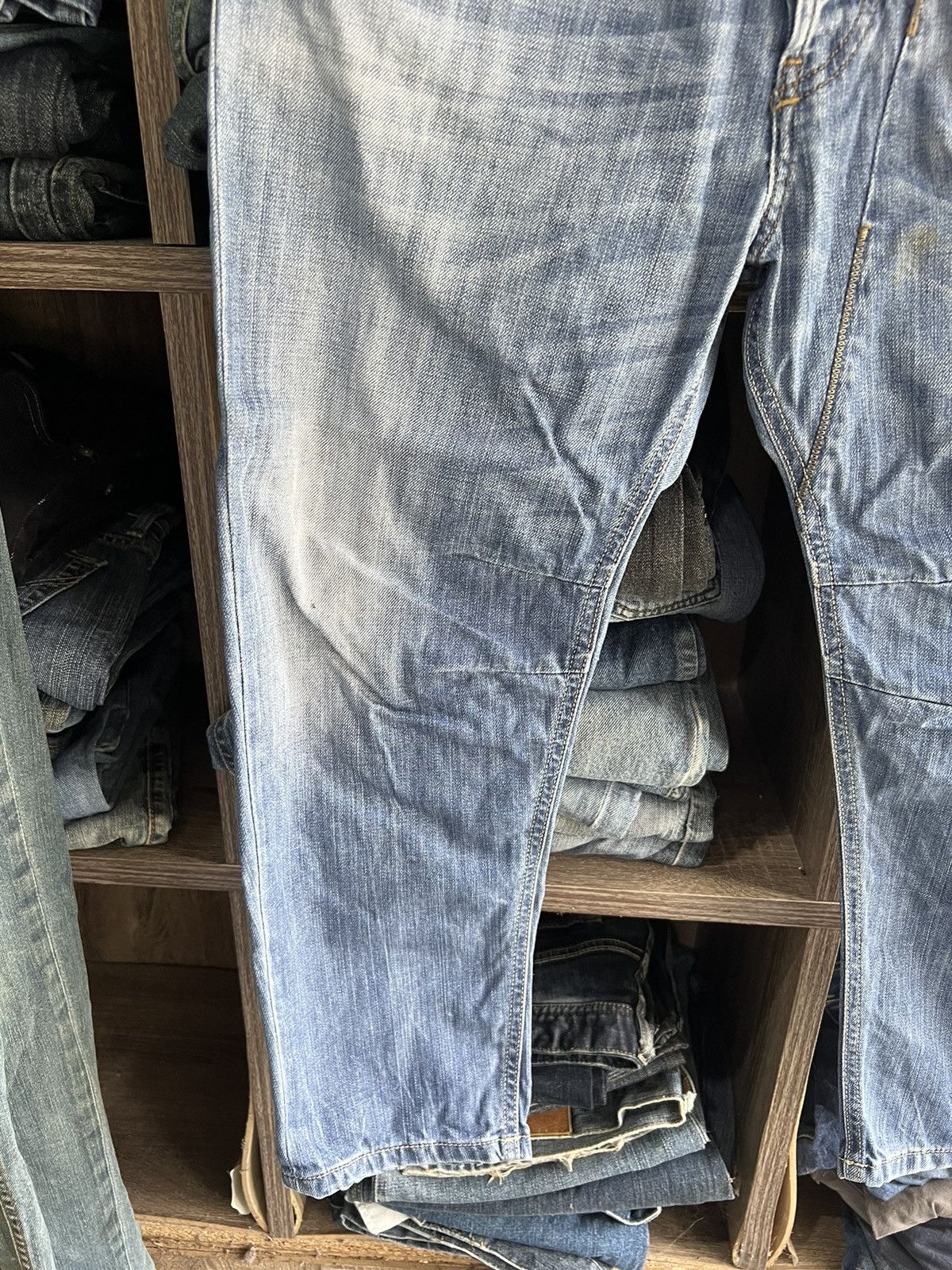 Diesel 🔥Vintage Diesel Industry Cropped Distressed Denim Size US 33 - 6 Thumbnail