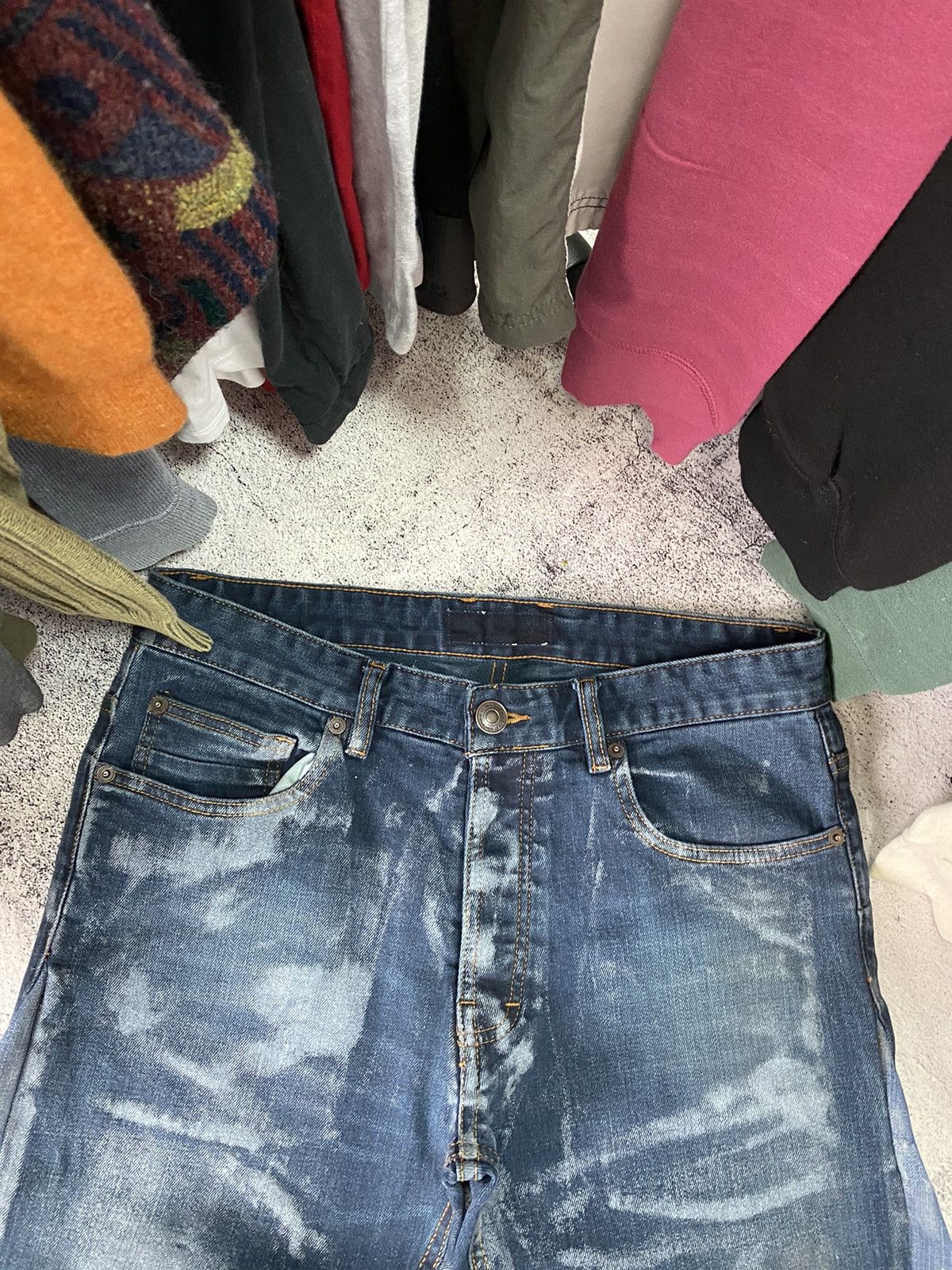 Vintage Distressed denim vintage faded pants dirty crashed thrased Size US 32 / EU 48 - 13 Thumbnail