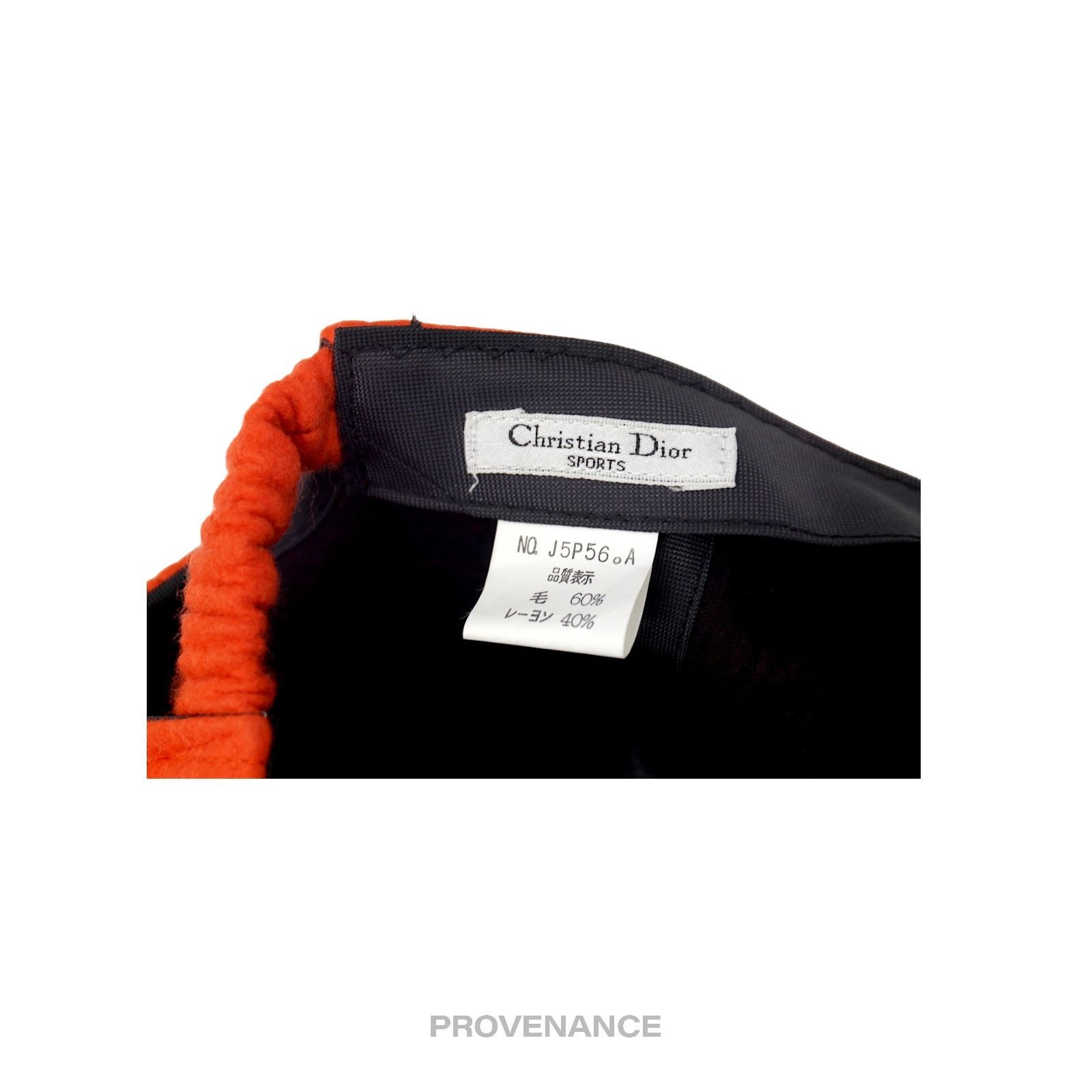 Dior 🔴 Christian Dior CD Wool Blend Cap Hat - Orange Size ONE SIZE - 8 Thumbnail