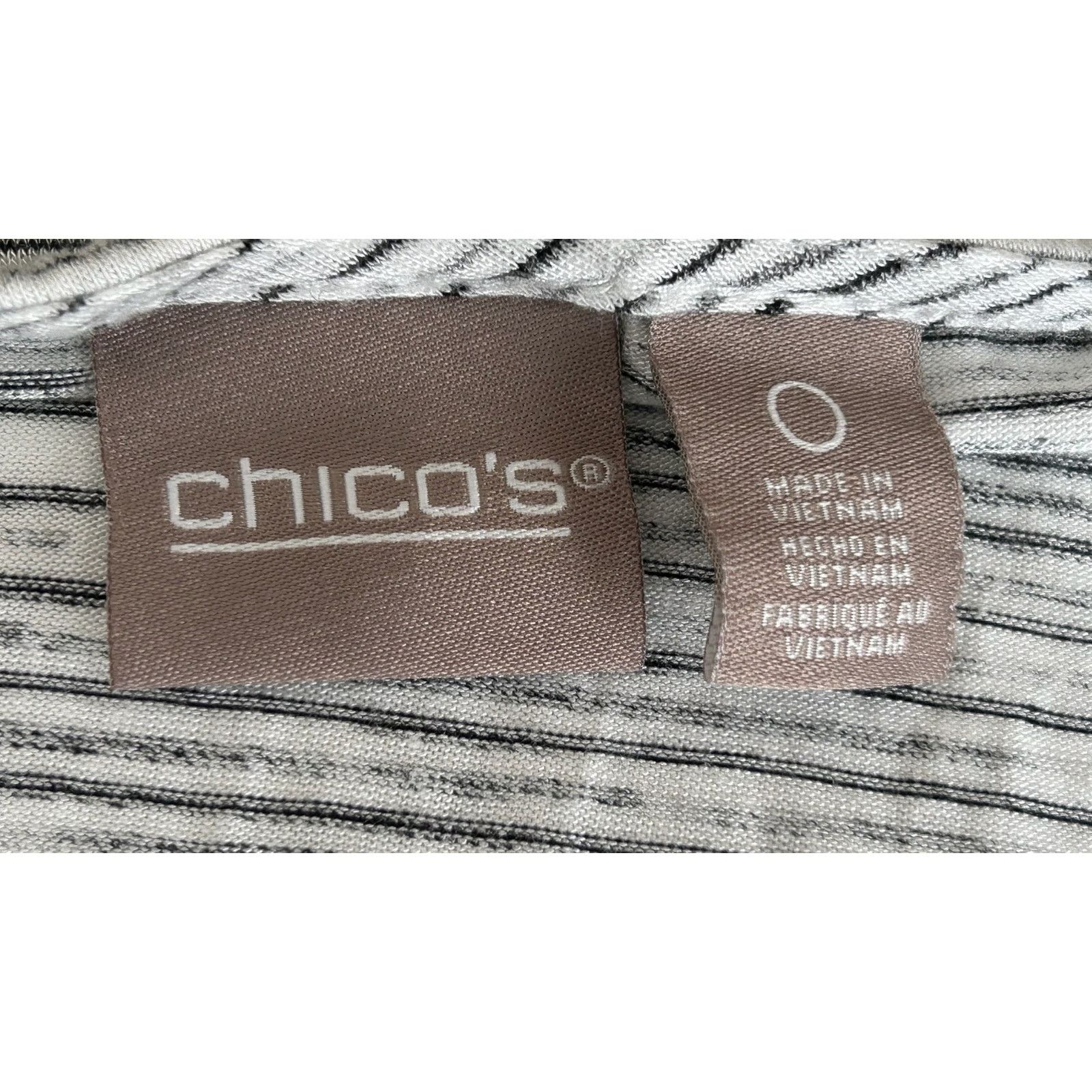 Chicos Chico's | Women's Long Sleeve Knotted Hem Top | 0 Size XS / US 0-2 / IT 36-38 - 3 Thumbnail