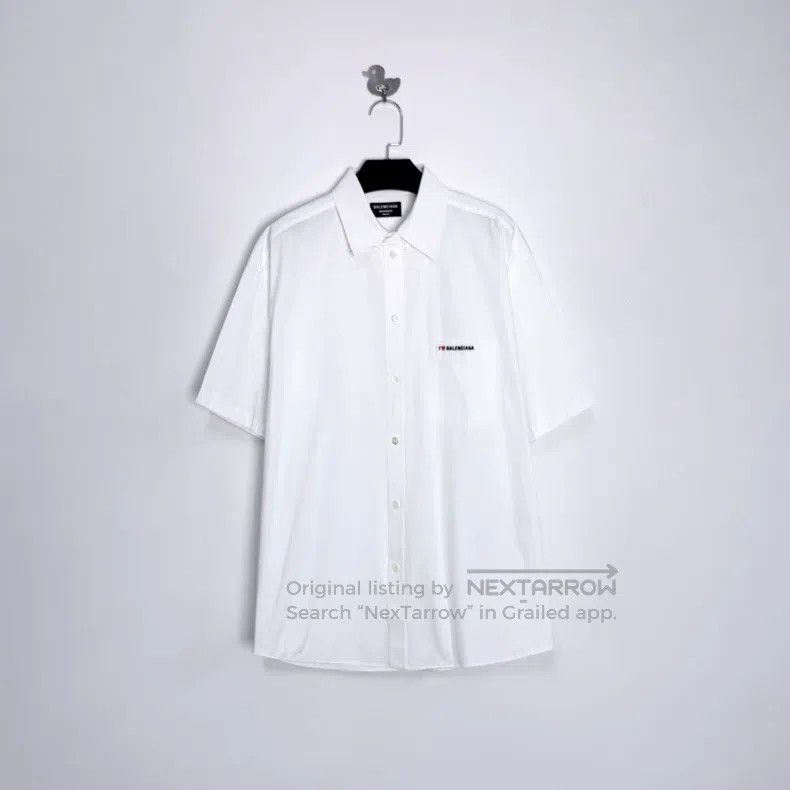 Balenciaga Balenciaga size 37 White Pocket Embroidered Love Heart Sma Size US XXS / EU 40 - 1 Thumbnail