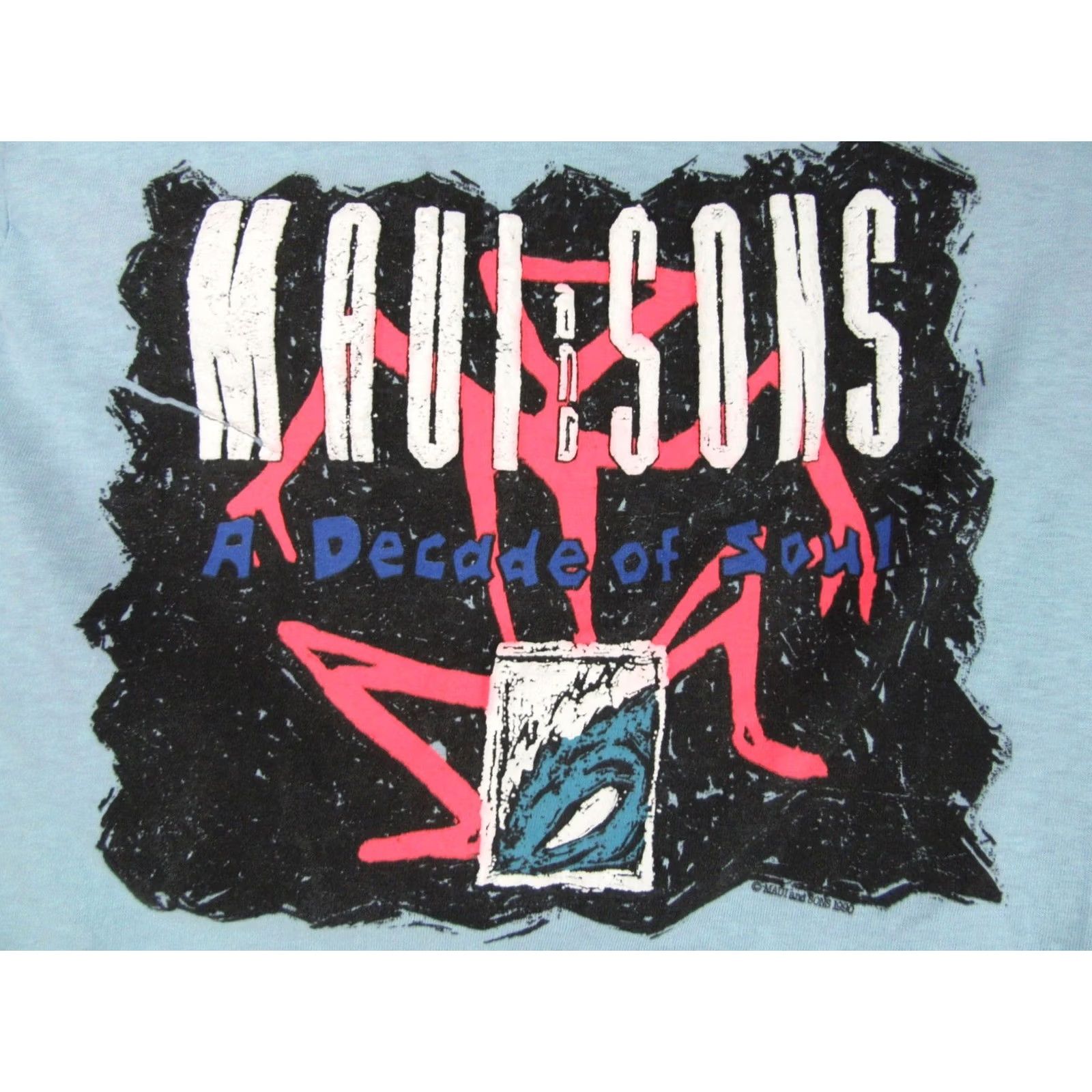 Vintage VINTAGE MAUI & SONS Shirt XS 80s 90s A DECADE OF SOUL surf beach single stitch Men Size US XS / EU 42 / 0 - 6 Thumbnail
