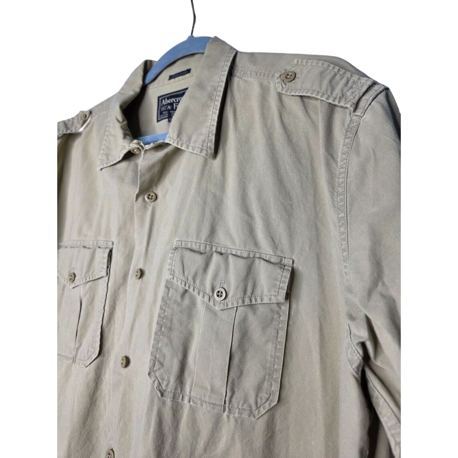 Abercrombie & Fitch Abercrombie & Fitch Safari Button Shirt Short Sleeve XL Size US XL / EU 56 / 4 - 5 Thumbnail
