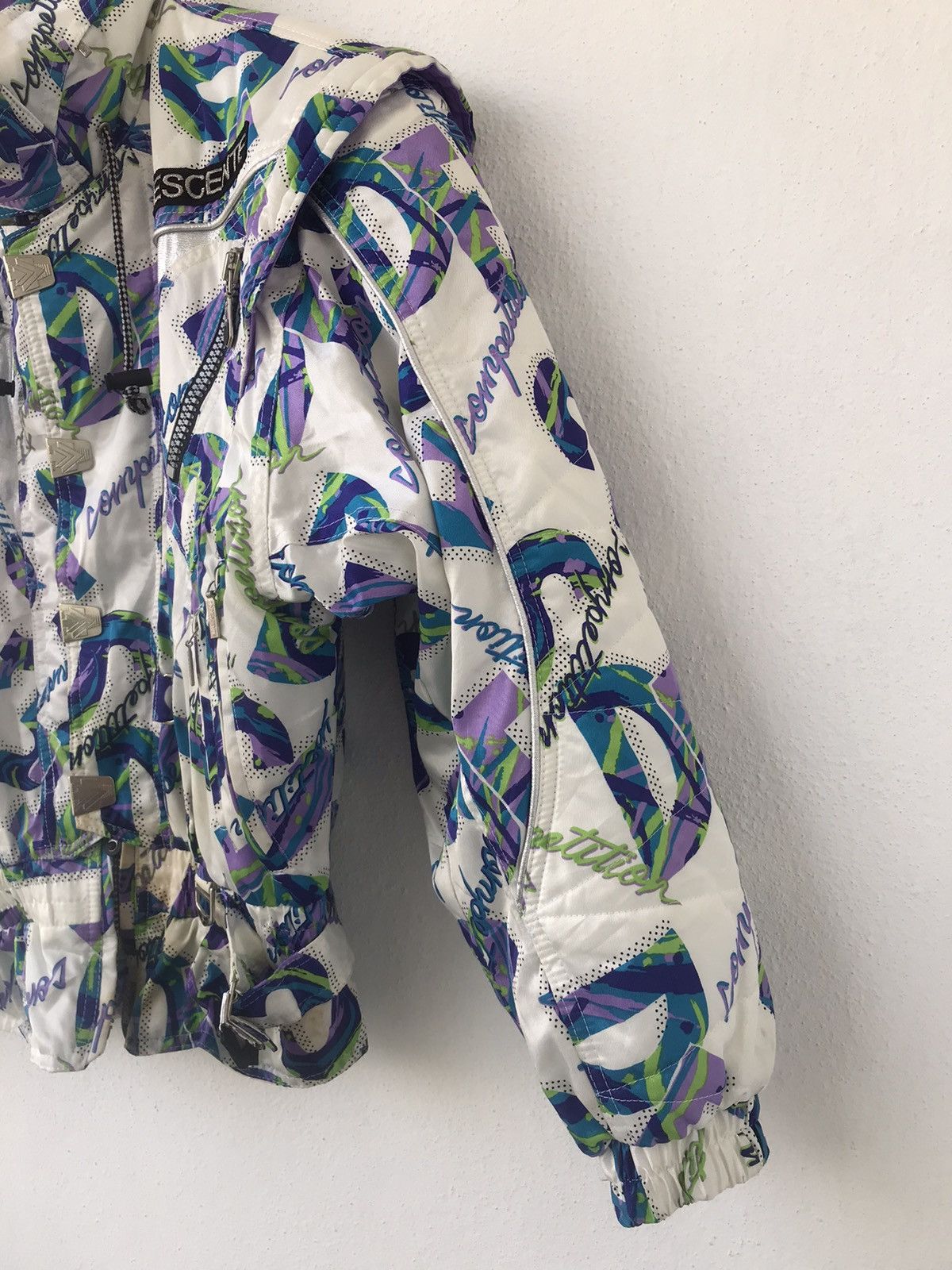 Descente Vtg Descente Competition Overprint bomber Jacket Size US M / EU 48-50 / 2 - 2 Thumbnail