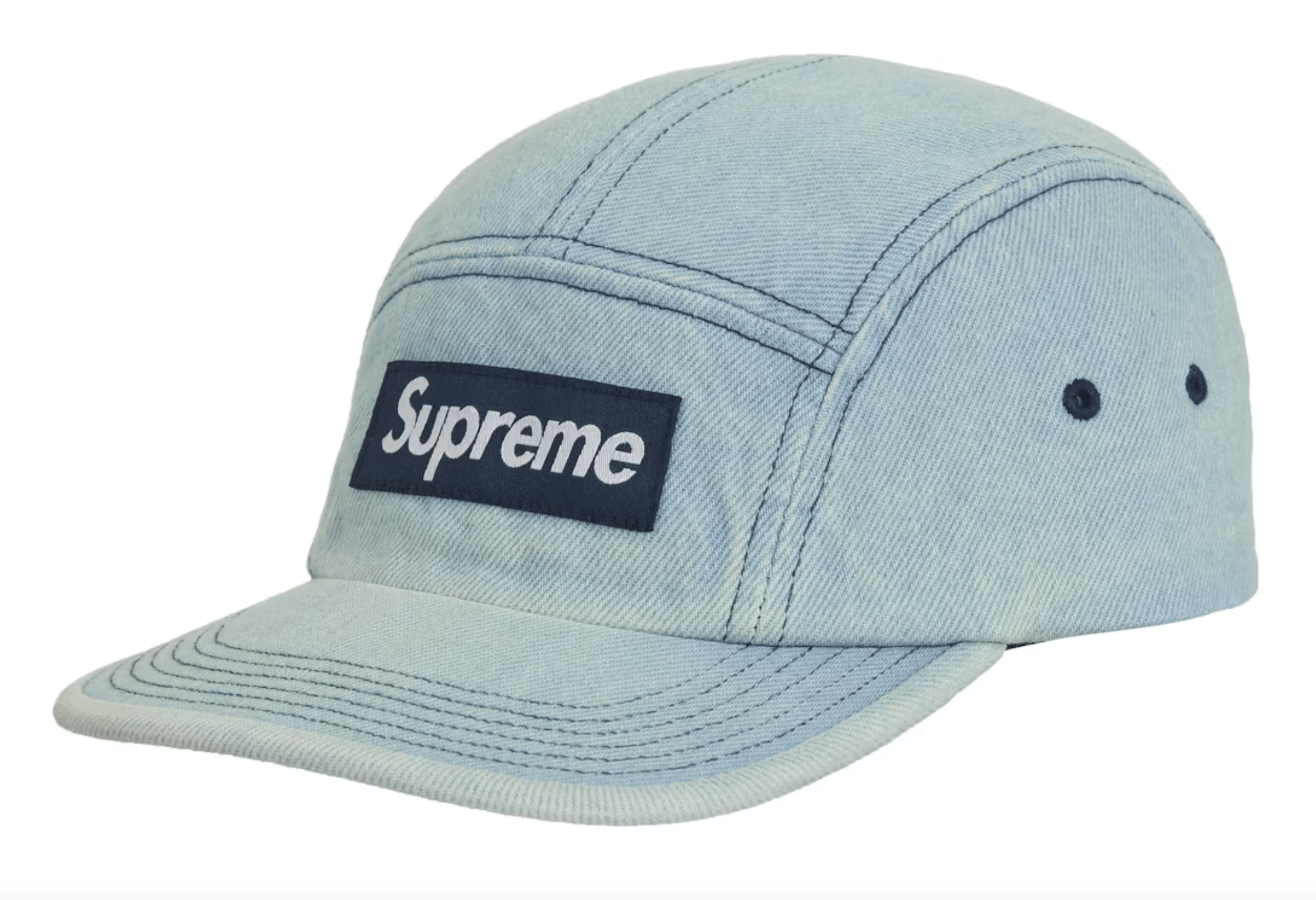 【本物保証 /関税・送料無料】Supreme Embossed Denim Camp Cap Supreme Flocked Denim Camp Cap[739]