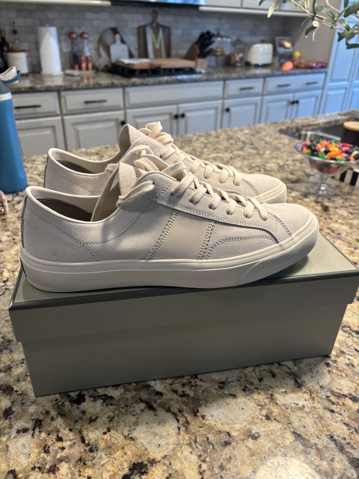Tom Ford Tom Ford Cambridge Sneaker White/Ivory Size 12 Dead Stock Size US 12 / EU 45 - 5 Thumbnail