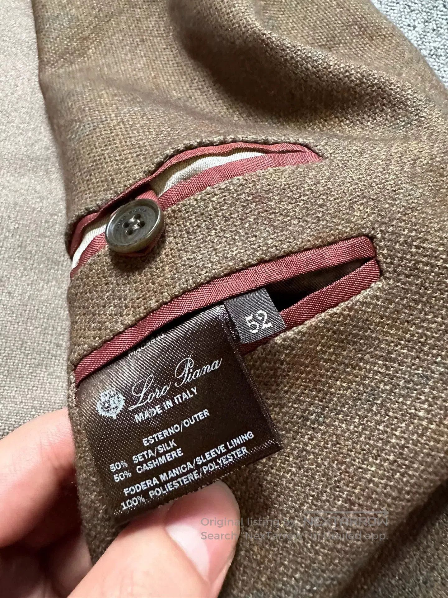 Loro Piana high-quality cashmere silk blend blazer. Size US XL / EU 56 / 4 - 5 Thumbnail