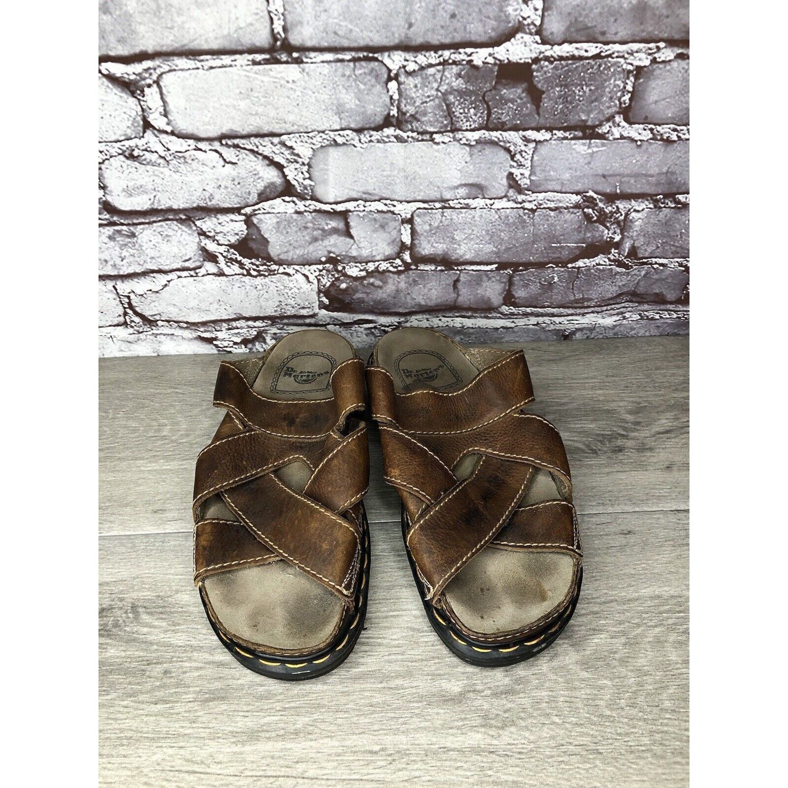 Dr. Martens Vintage 90s DR. DOC MARTENS Brown Leather Fisherman Platform Size US 10 / EU 43 - 14 Thumbnail