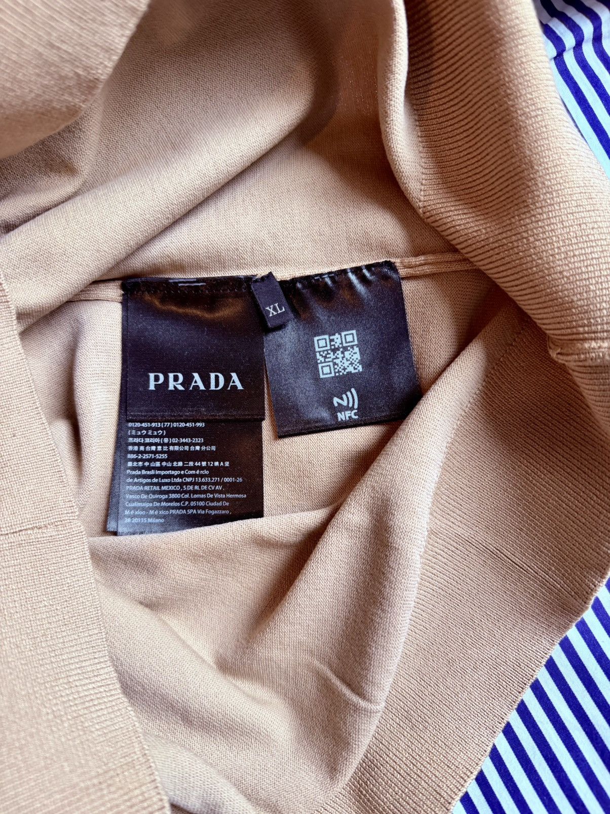 Prada × Universal Studios Prada cashmere men’s polo short Size US XL / EU 56 / 4 - 4 Thumbnail