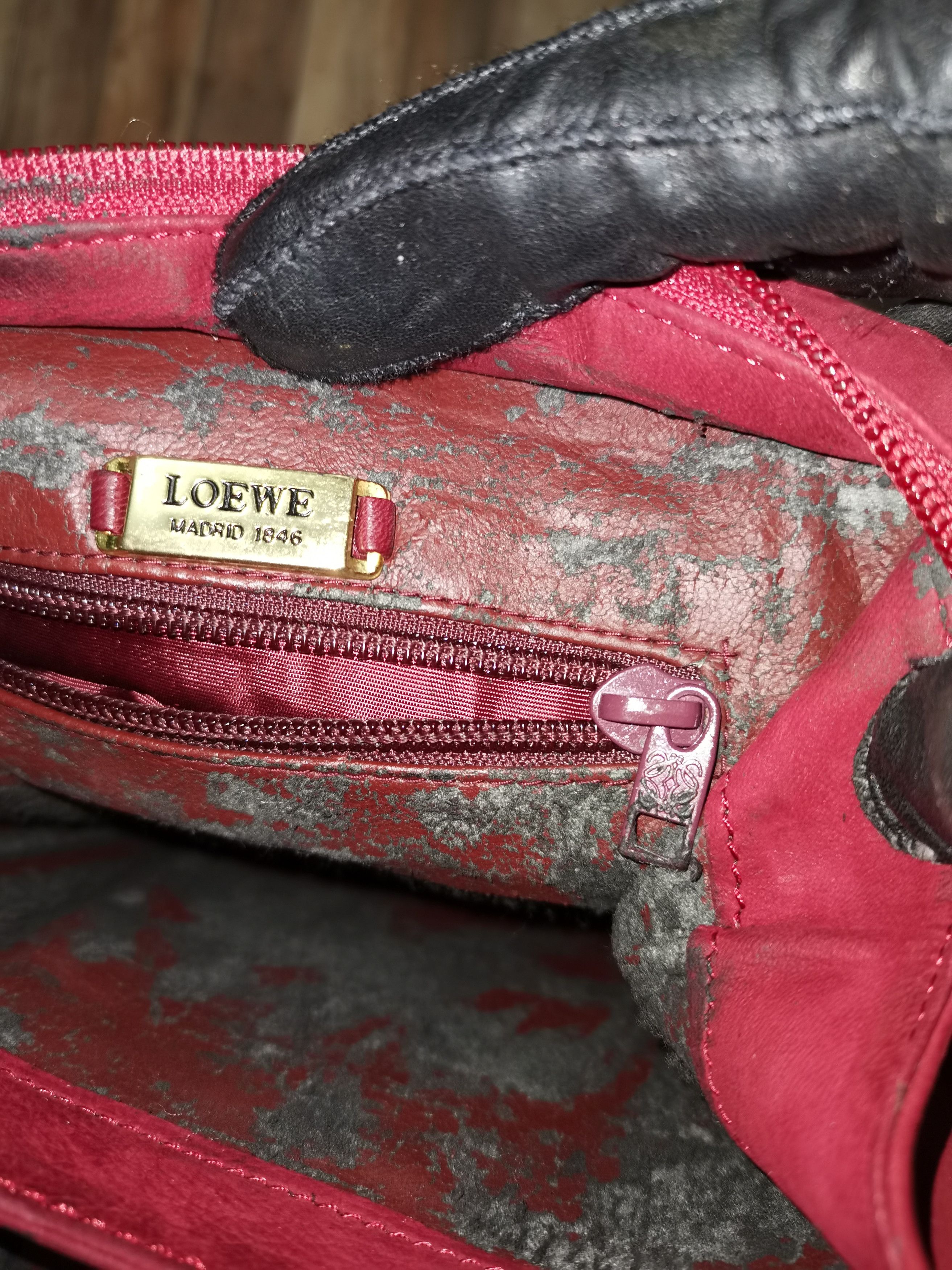 Loewe × Vintage Loewe suede shoulder vintage bag Size ONE SIZE - 13 Thumbnail