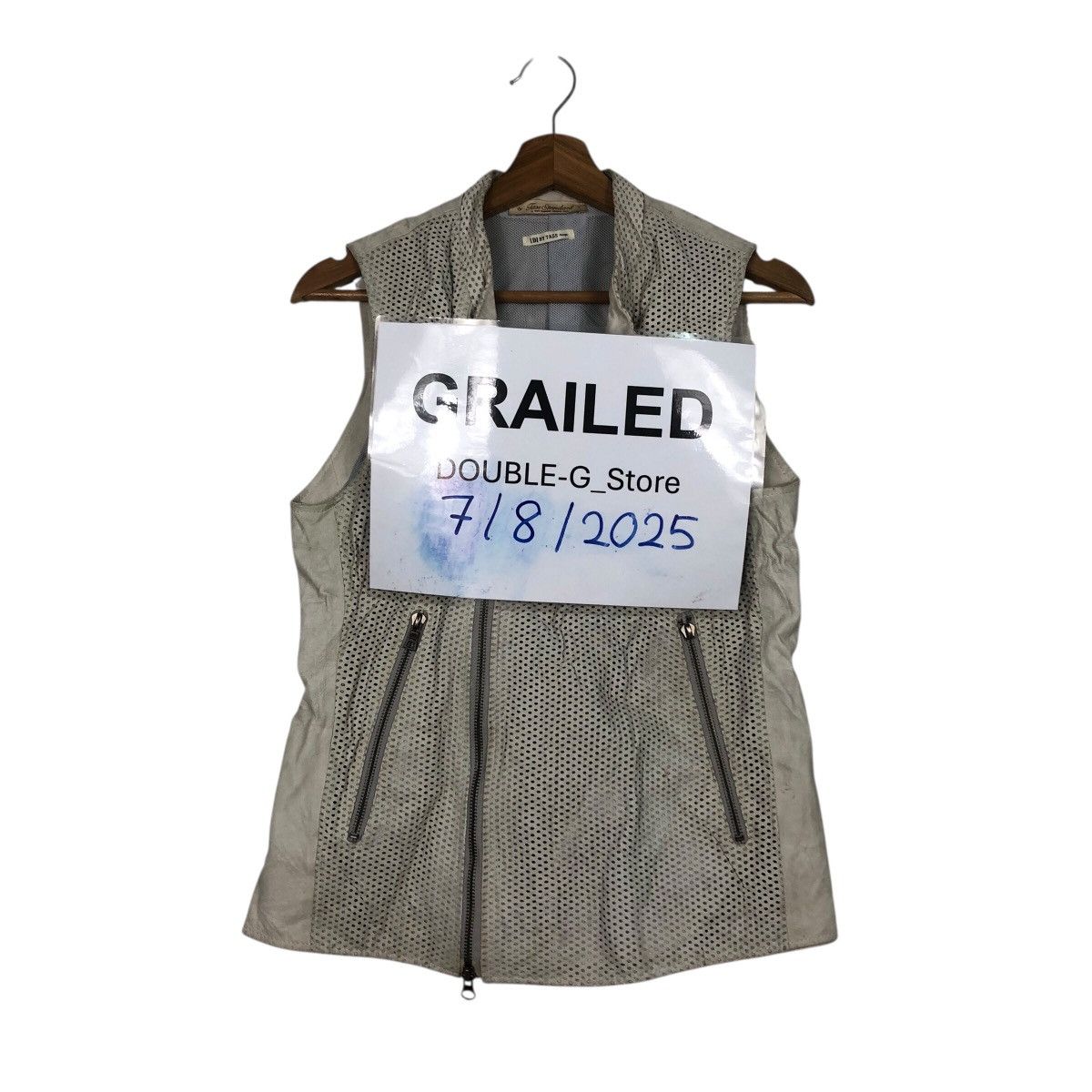 Japanese Brand Utility Vest Jacket Double Collar Leather Tass Issey Miyake Size US M / EU 48-50 / 2 - 1 Thumbnail
