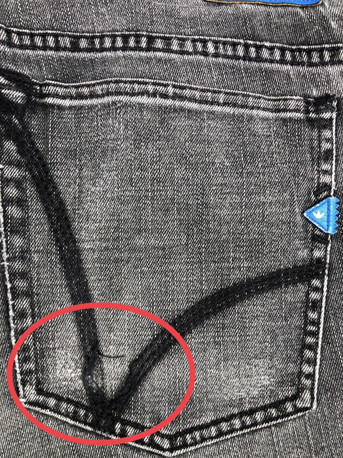 Who Decides War Adidas Distressed Jeans Patchwork Skinny Jeans Size US 34 / EU 50 - 18 Thumbnail