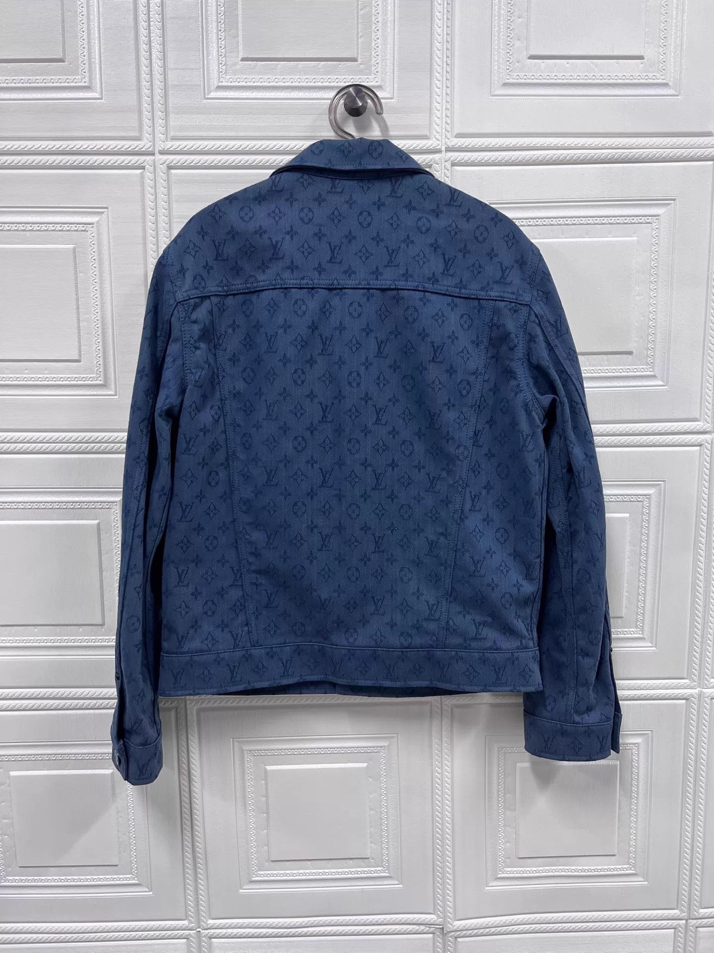 Louis Vuitton LV Blue Monogram All Over Denim Jkt 44 D61404 New Size US S / EU 44-46 / 1 - 2 Thumbnail