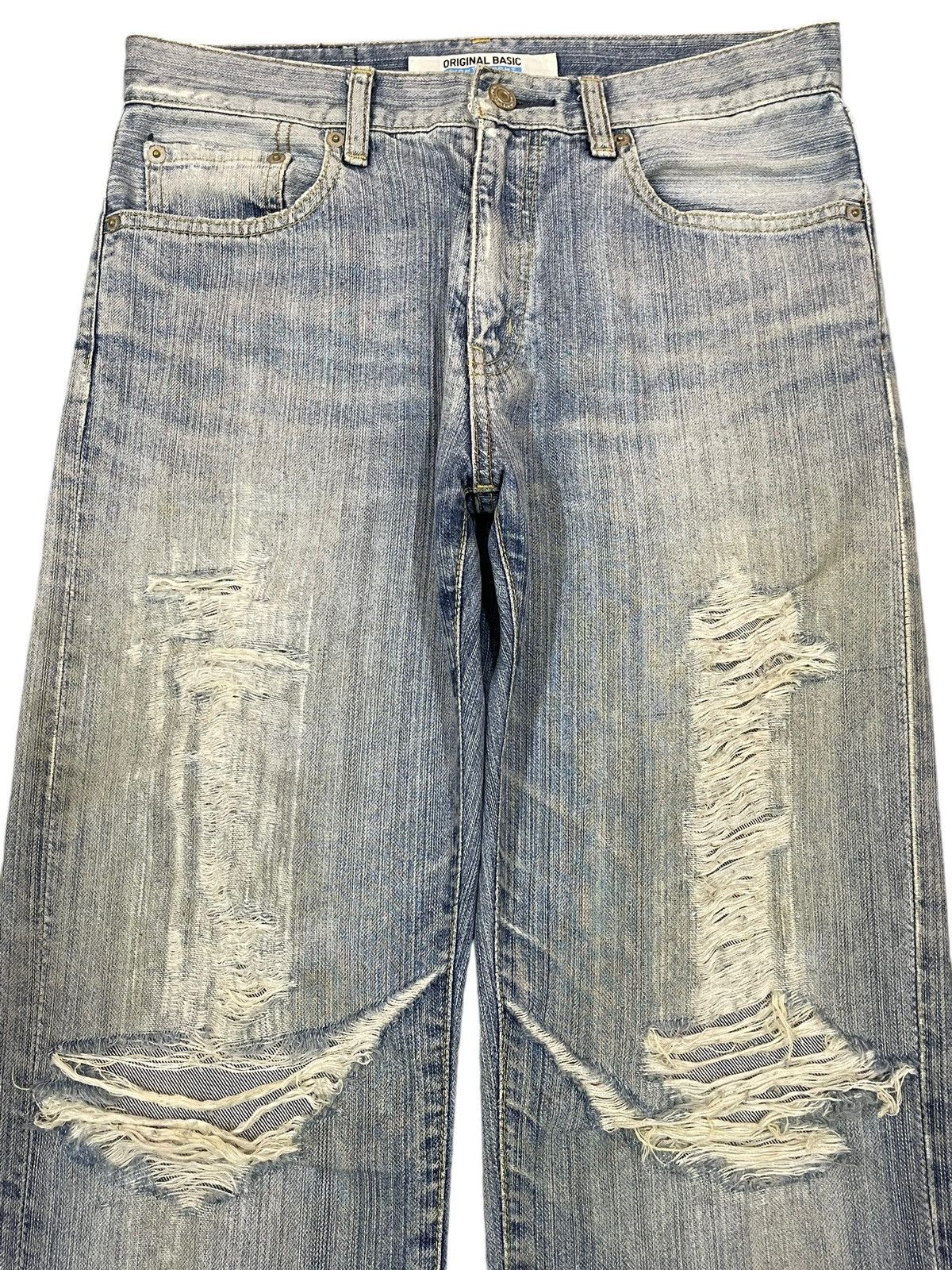 Uniqlo Vintage Japanese Uniqlo Faded Wash Distressed Style Jeans Size US 30 / EU 46 - 3 Thumbnail