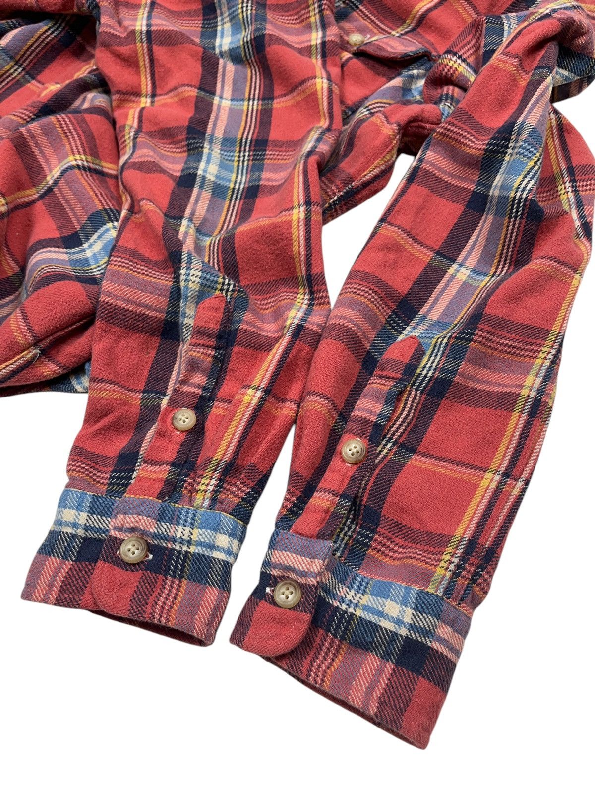 Hunter × Polo Ralph Lauren × Vintage Vintage Polo Ralph Lauren Flannel Plaid Hunting Shirt Size US XL / EU 56 / 4 - 7 Thumbnail