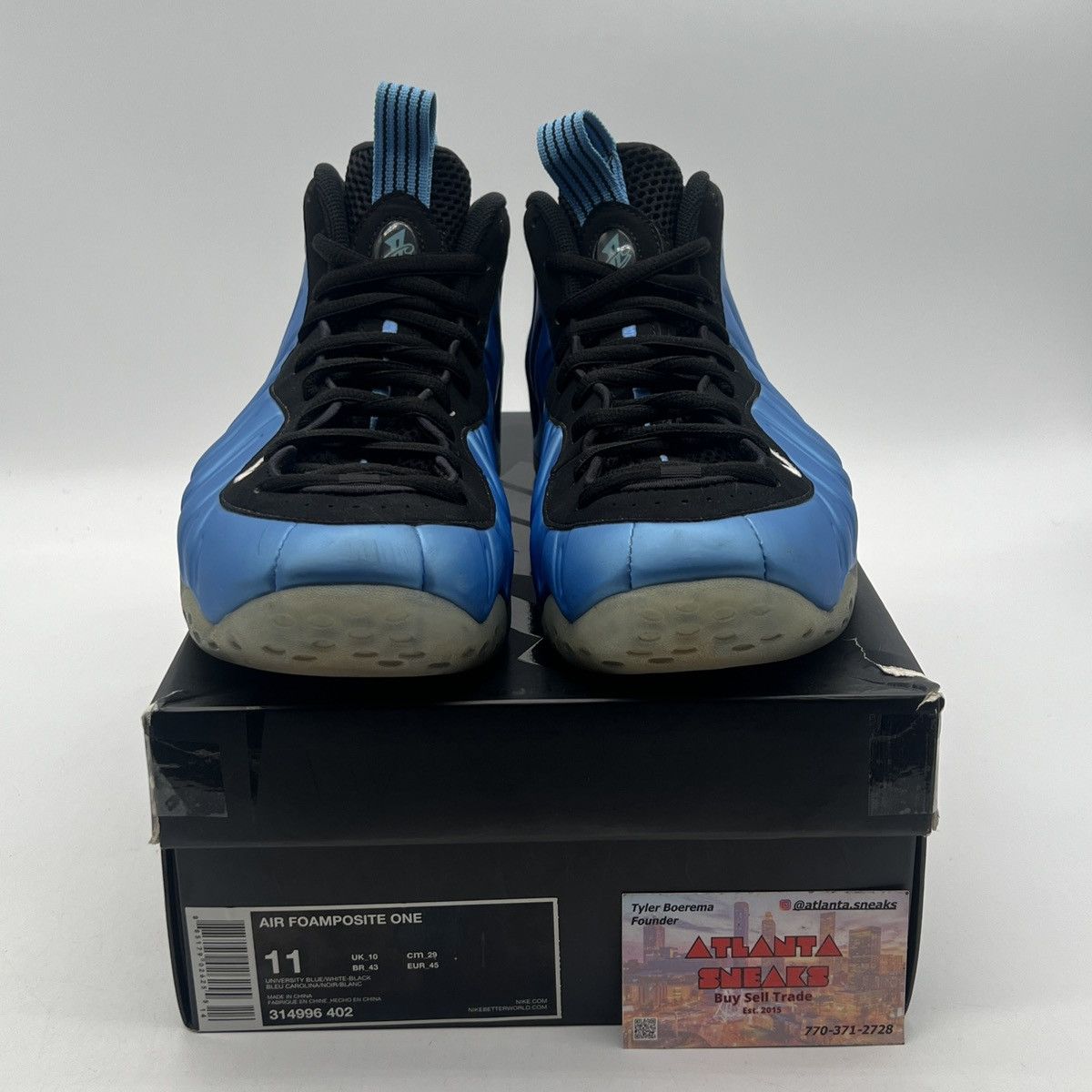 Nike Air Foamposite one university blue Size US 11 / EU 44 - 2 Thumbnail