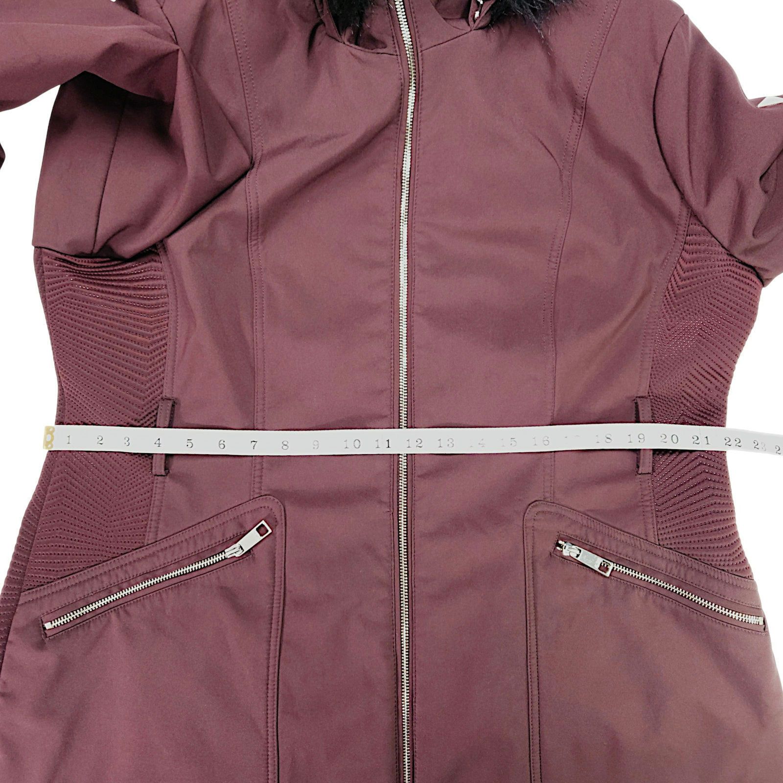 Guess Guess Faux Fur Hood Softshell Parka Jacket Burgundy Wine XXL Size XXL / US 16-18 / IT 52-54 - 11 Thumbnail