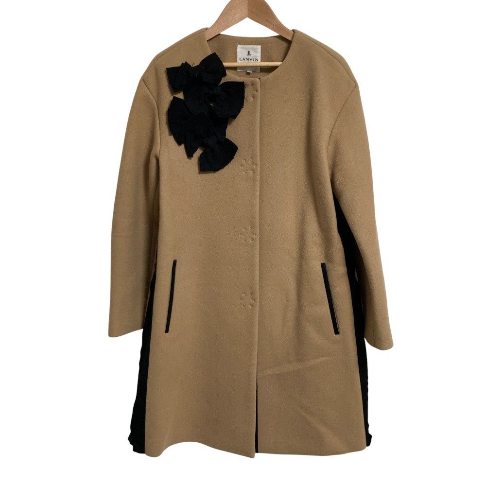 Lanvin Lanvin LANVIN en Bleu Ribbon Collarless Coat Others Outerwear DUTY FREE for USA Size ONE SIZE - 1 Thumbnail