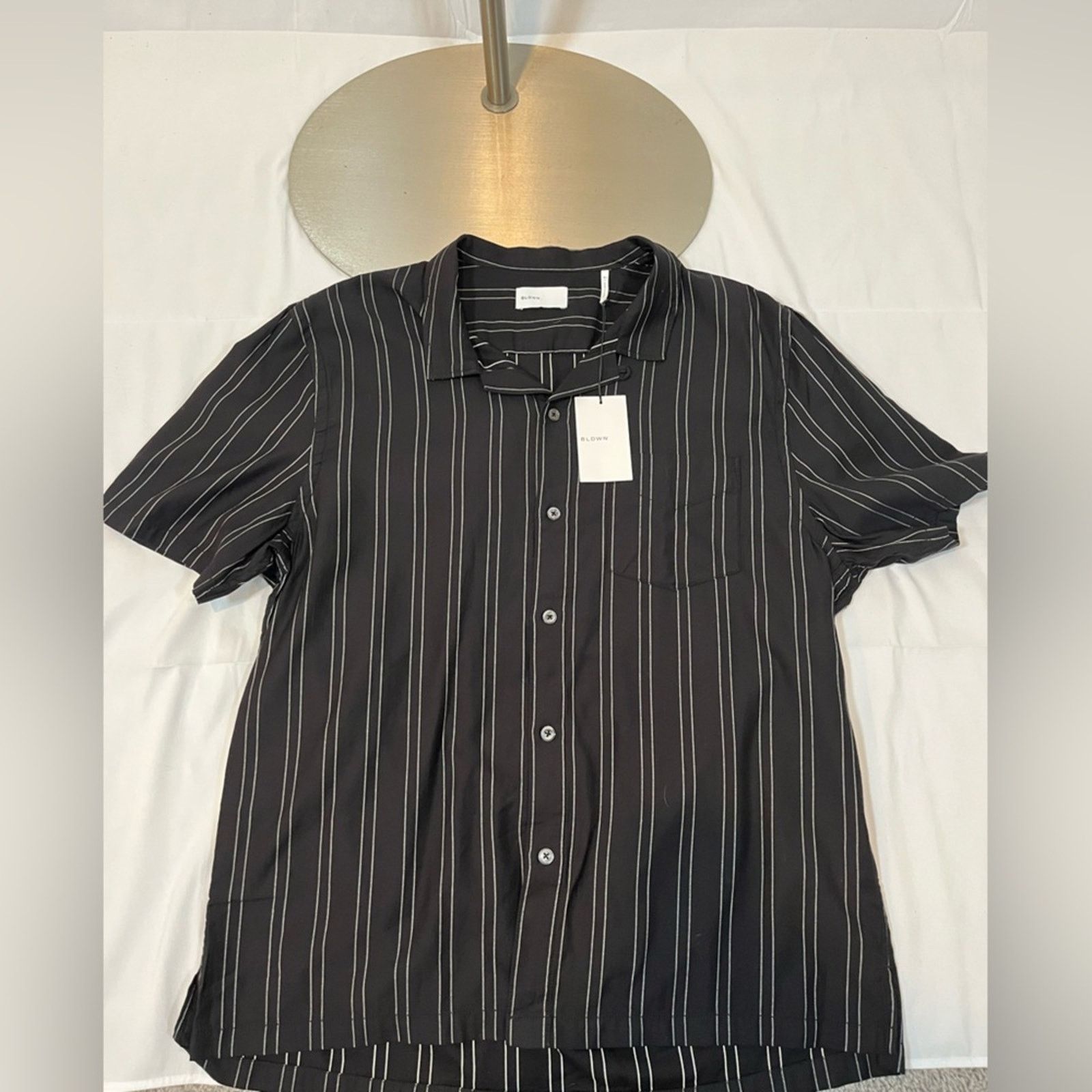 Baldwin Baldwin Black and White Casual Cotton Button Down Shirt Size US XL / EU 56 / 4 - 7 Thumbnail