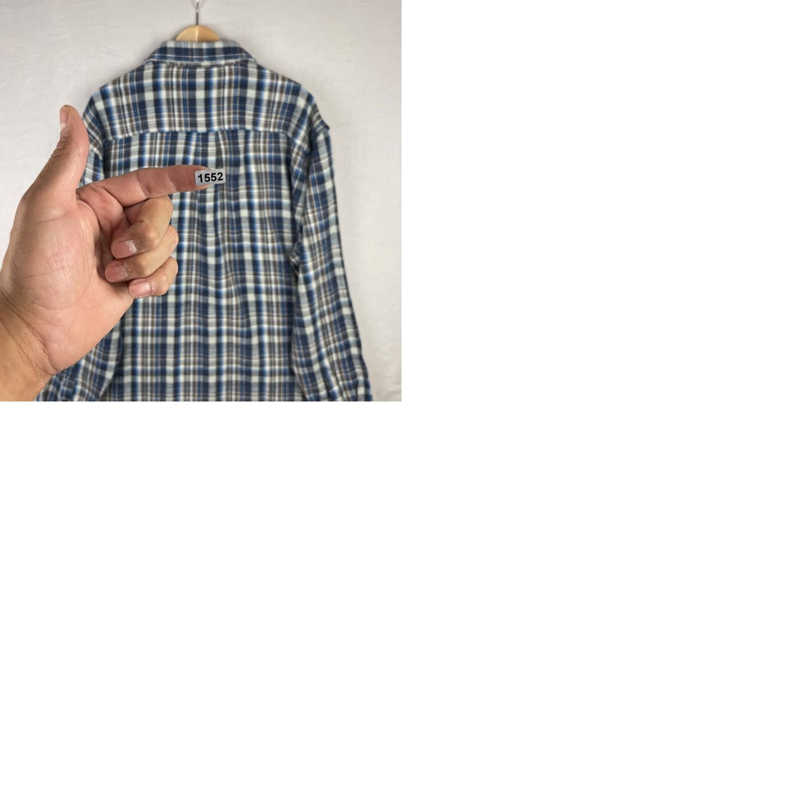 johnnie-O Johnnie O Jacket Mens XL Plaid Flannel Shacket Laguna Blue Heavyweight Size US XL / EU 56 / 4 - 10 Thumbnail