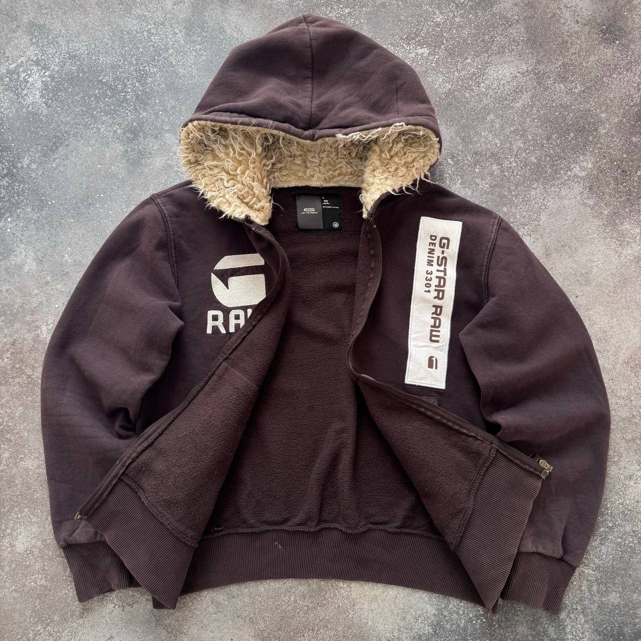 G-Star G-Star Raw Vintage Faux Fur Hoodie Size US M / EU 48-50 / 2 - 2 Thumbnail