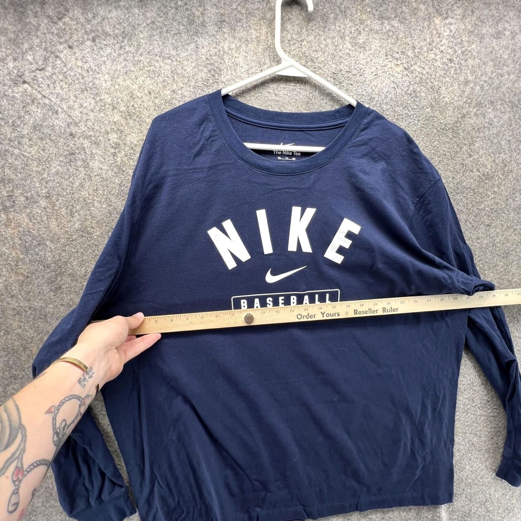 Nike Nike Shirt Mens 2XL Blue Baseball Logo Graphic Long Sleeve Tee Size US XXL / EU 58 / 5 - 3 Thumbnail