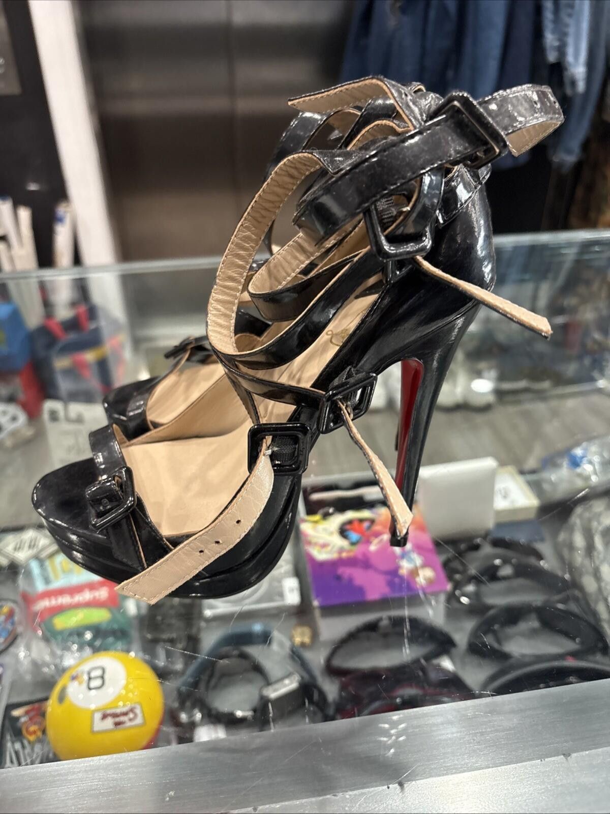 Christian Louboutin Woman’s Luxury Christian Louboutin Strap heels Size US 8.5 / IT 38.5 - 2 Thumbnail
