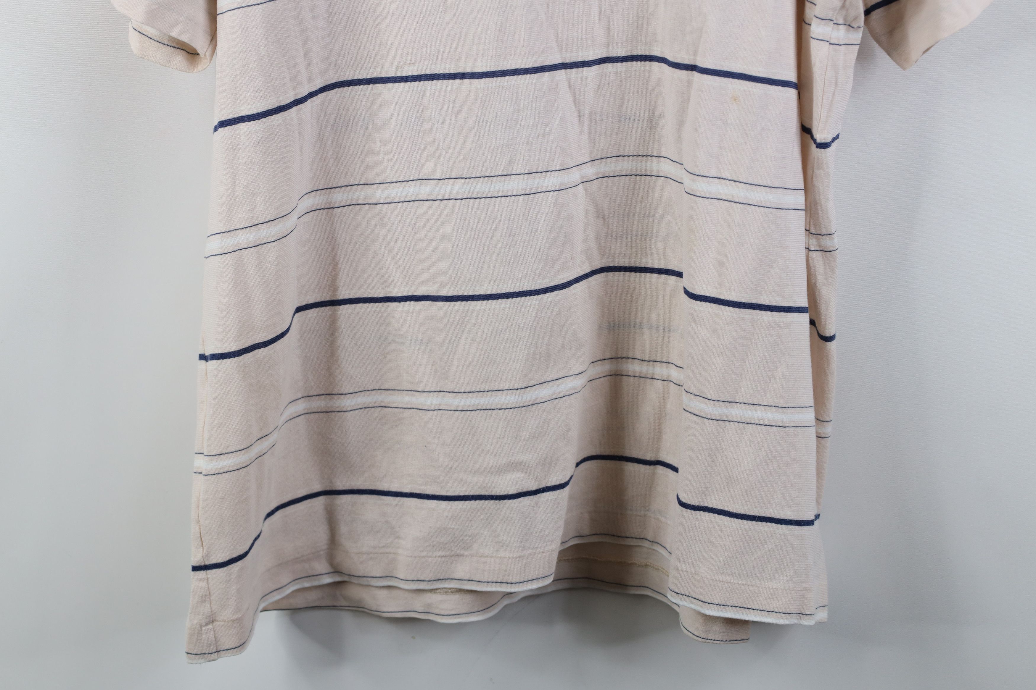 Vintage Vintage 70s Streetwear Striped Knit Collared Golf Polo Shirt Size US L / EU 52-54 / 3 - 16 Thumbnail