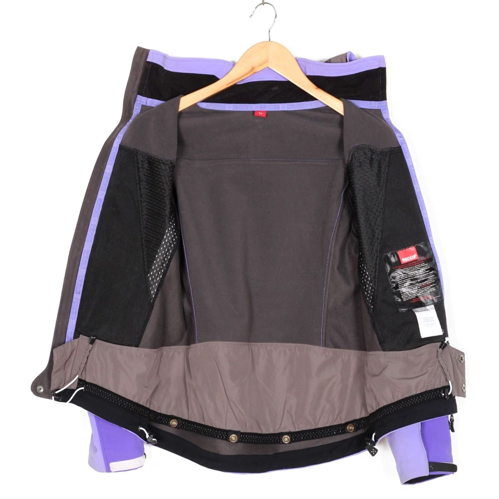 Vintage HAGLÖFS Ski Jacket Women XS Hooded Soft Shell Windproof Purple RECCO MJ4367 Jacket Size XS / US 0-2 / IT 36-38 - 4 Thumbnail