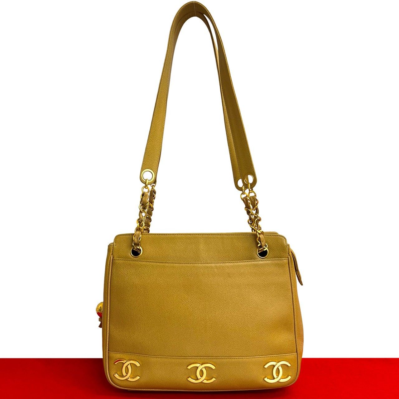 Chanel Chanel Chanel Triple Coco Caviar Leather Tote Bag Leather Tote Bag DUTY FREE for USA Size ONE SIZE - 1 Thumbnail