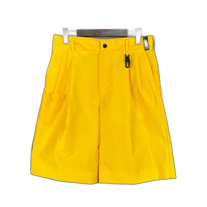 Fendi Fendi Logo Embroidered Yellow Shorts Size 46 Size US 44 / EU 60 - 1 Thumbnail