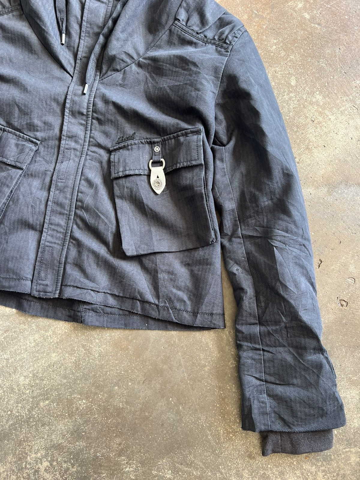 Diesel Vintage Diesel Military Cropped Hoodie Jacket Size US S / EU 44-46 / 1 - 4 Thumbnail