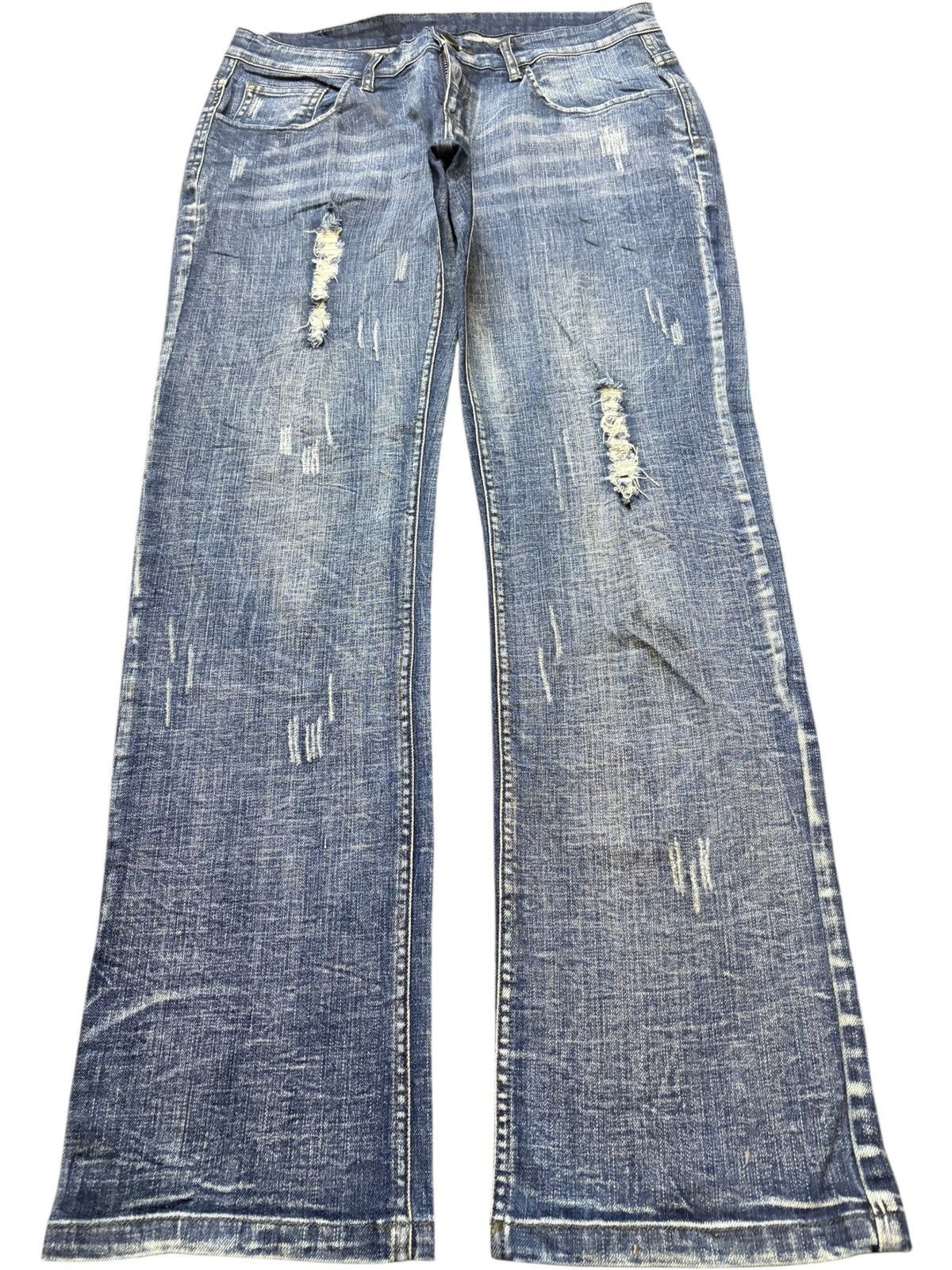 Edwin Vintage Japanese Brand Faded Wash Distressed Jeans Size 31" - 1 Thumbnail
