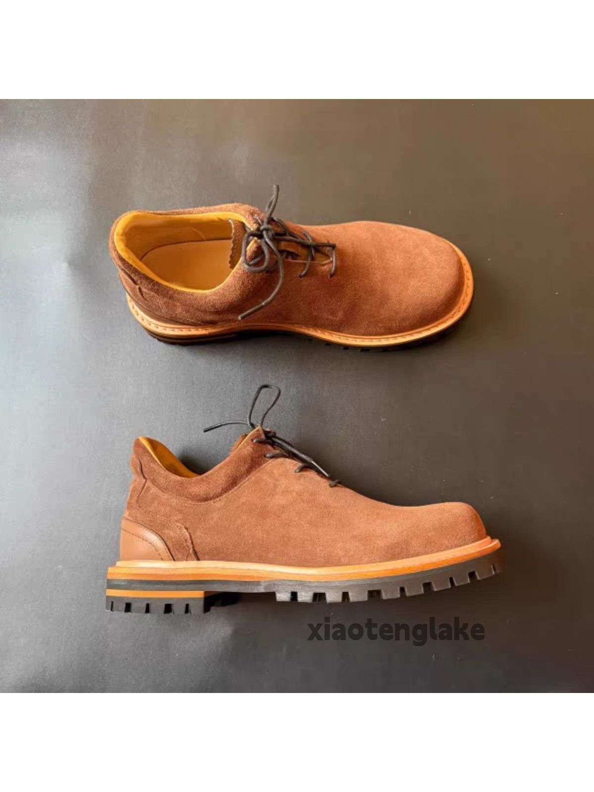 Vintage outdoor utility biker rider hiking mountain boots shoes Size US 10 / EU 43 - 4 Thumbnail