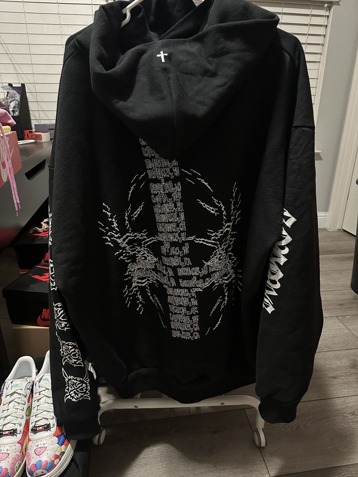 Ken Carson × Playboi Carti Ken Carson Live Chaos AGC Gorecore Hoodie XXL Size US XXL / EU 58 / 5 - 3 Thumbnail