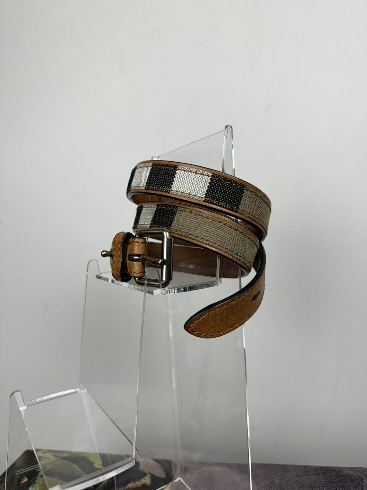 Burberry Leather belt Burberry y2k original luxury casual item Size ONE SIZE - 2 Thumbnail