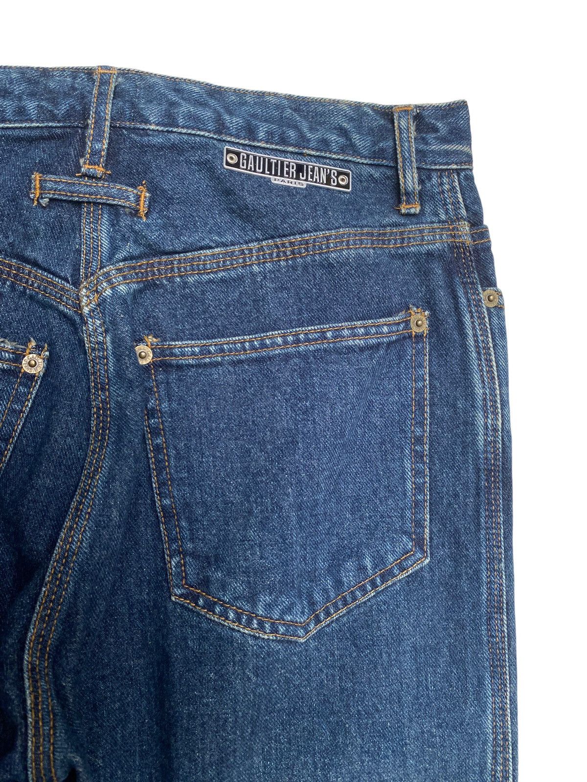 If Six Was Nine × Jean Paul Gaultier Rare Design Vintage Brand Jean Paul Gaultier Denim 1990s Size US 27 - 7 Thumbnail