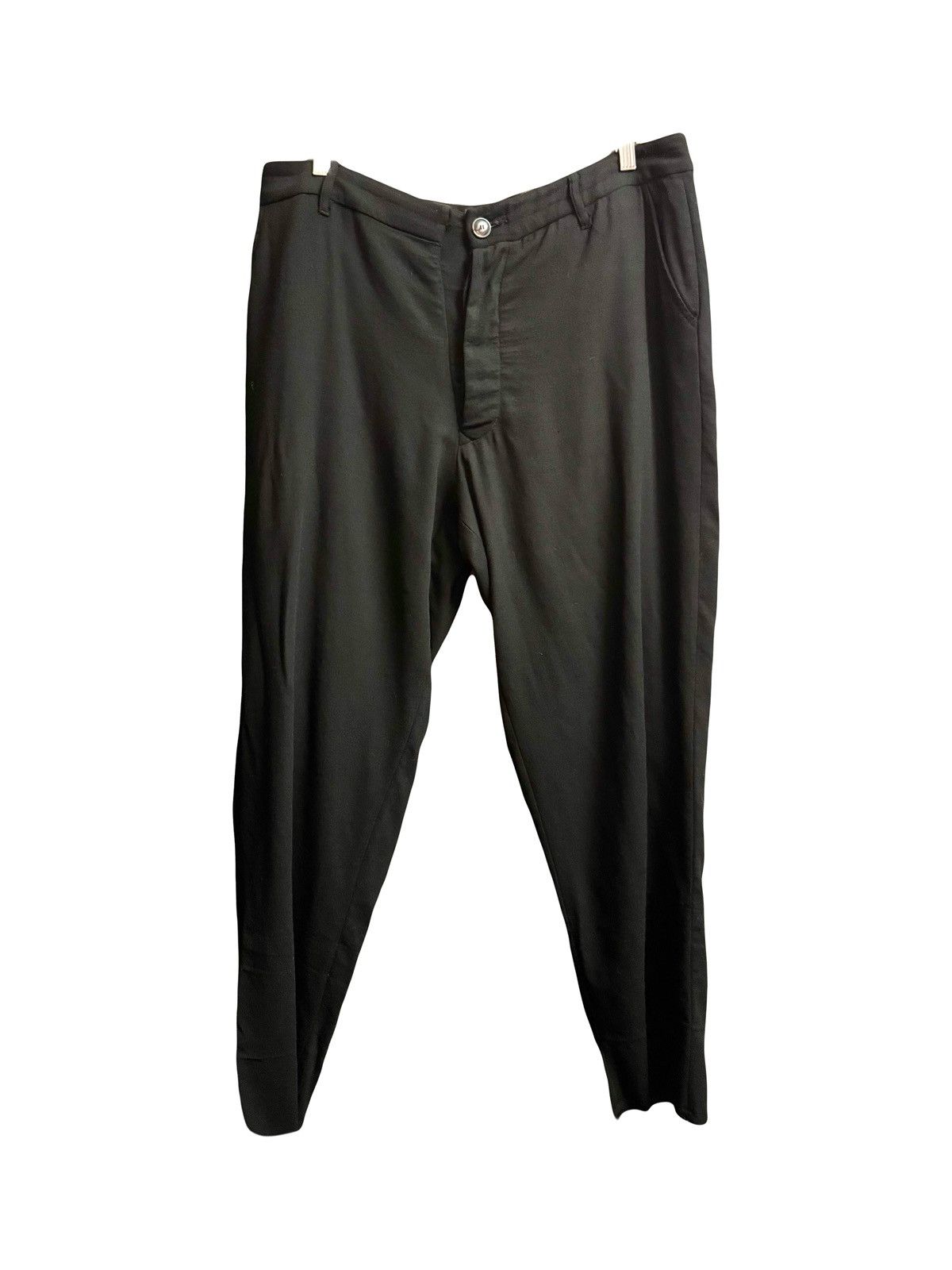 Rick Owens rick owens vintage black wool pants 44 it wo Size 30" / US 8 / IT 44 - 1 Thumbnail